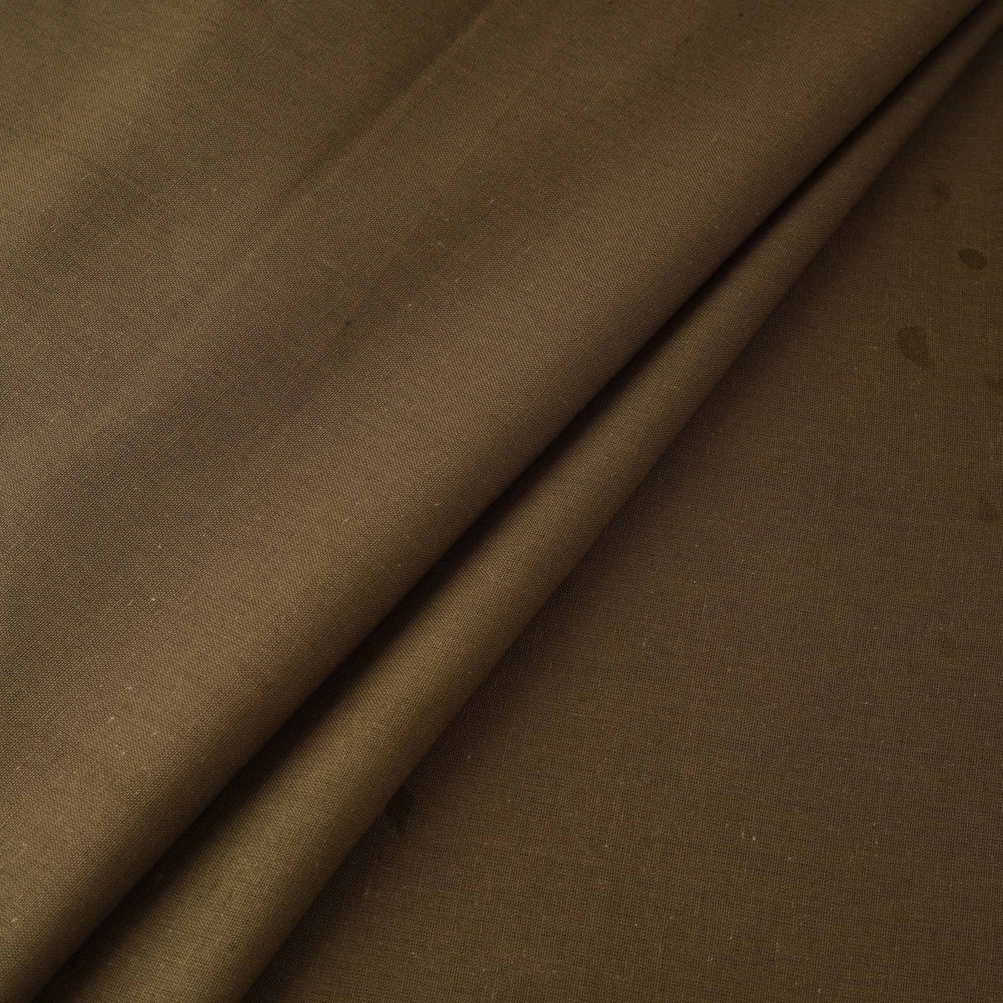 Brown - Flex Cotton Prewashed Plain Fabric 14 - Image 2