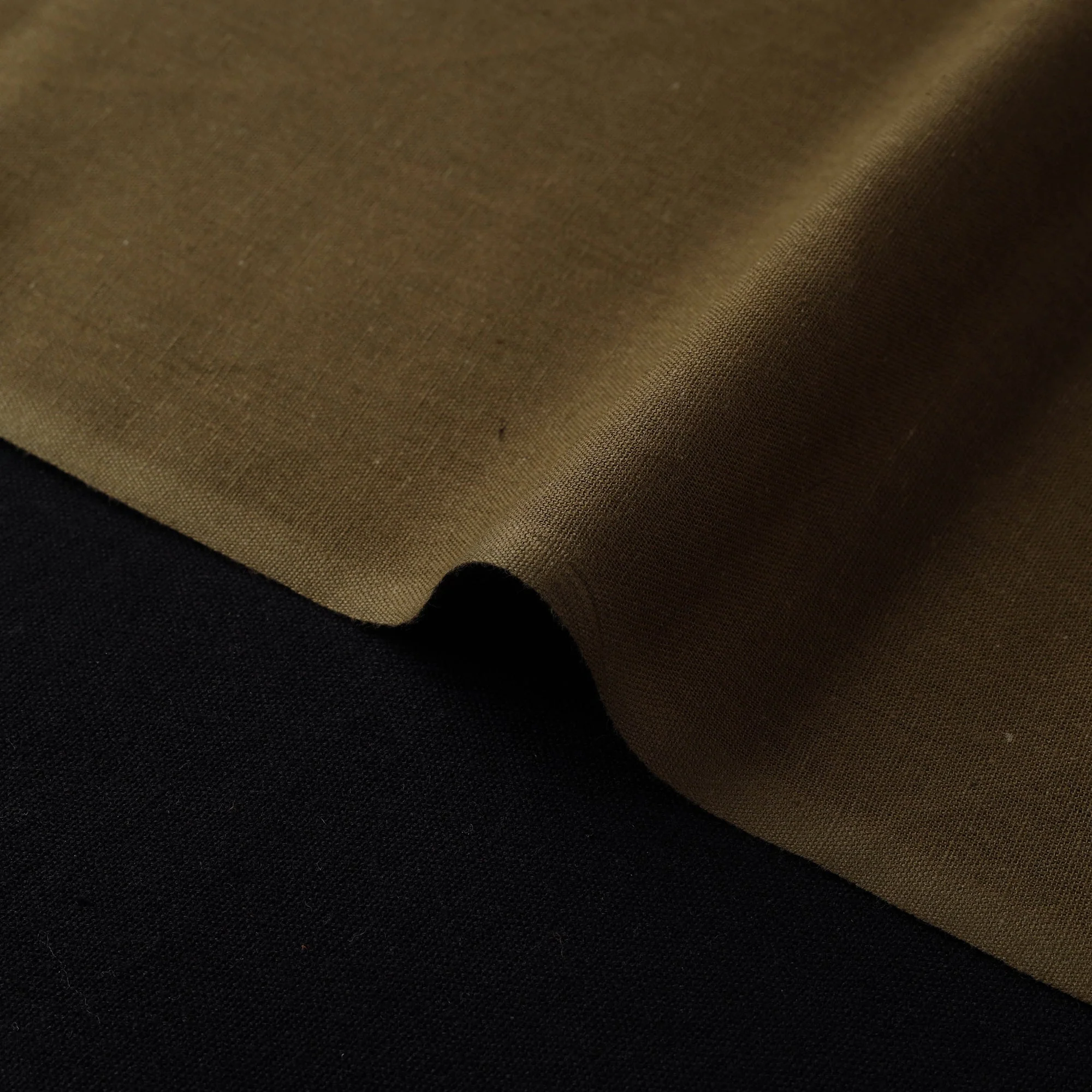 Brown - Flex Cotton Prewashed Plain Fabric 14 - Image 4