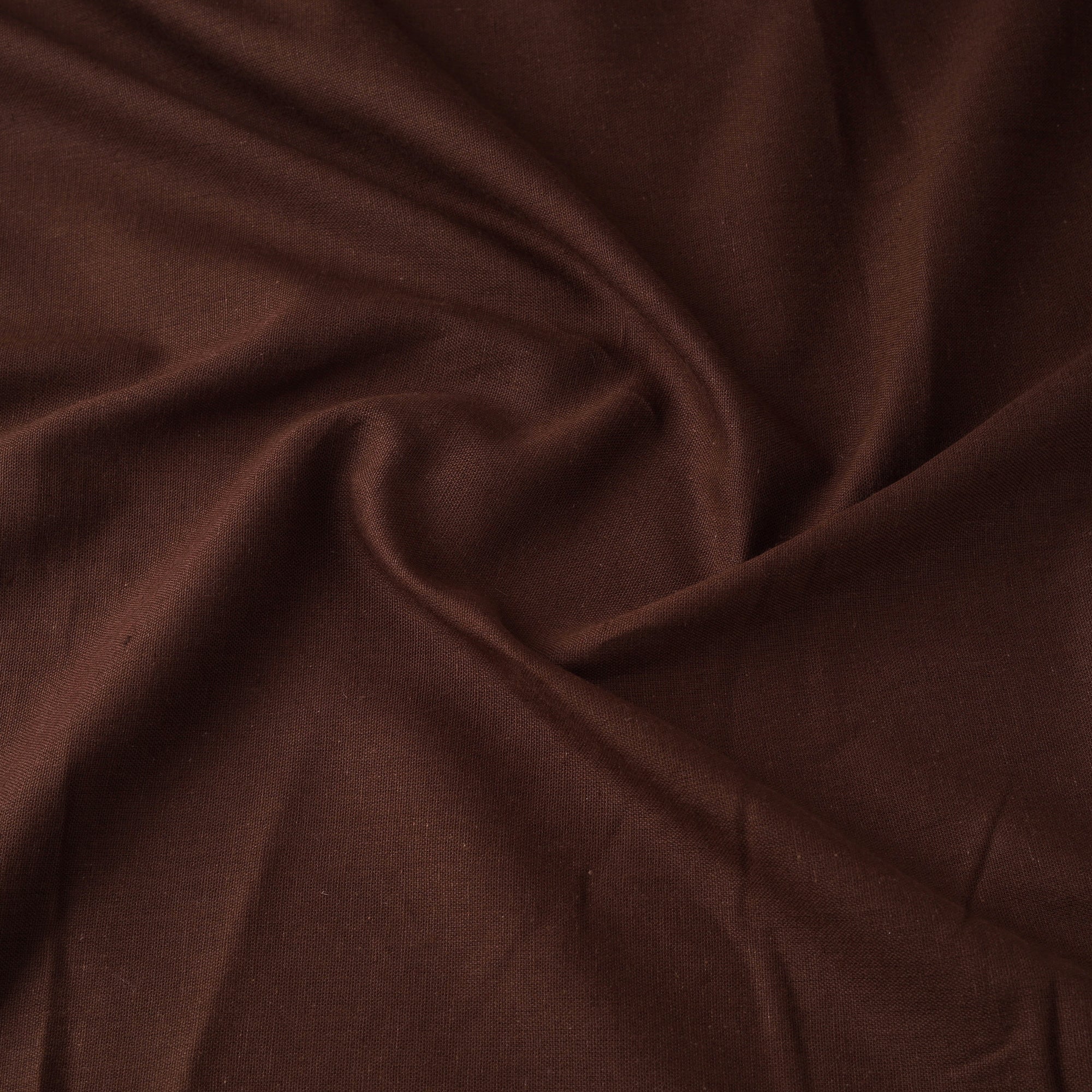 Brown - Flex Cotton Prewashed Plain Fabric 18 - Image 3