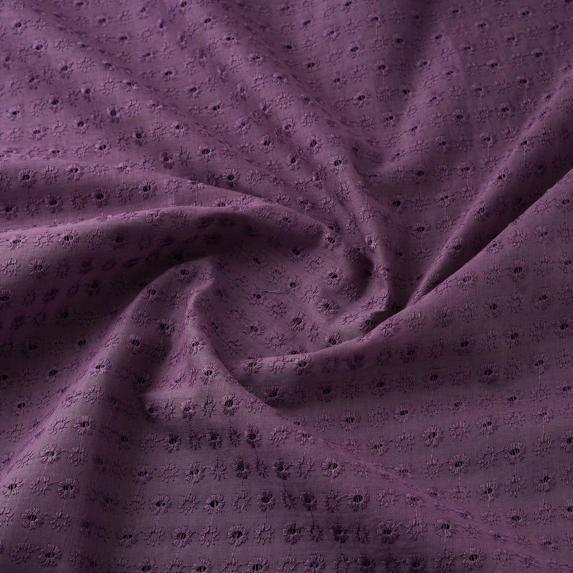 Floral Embroidered Cotton Hakoba Fabric 16 - Image 3