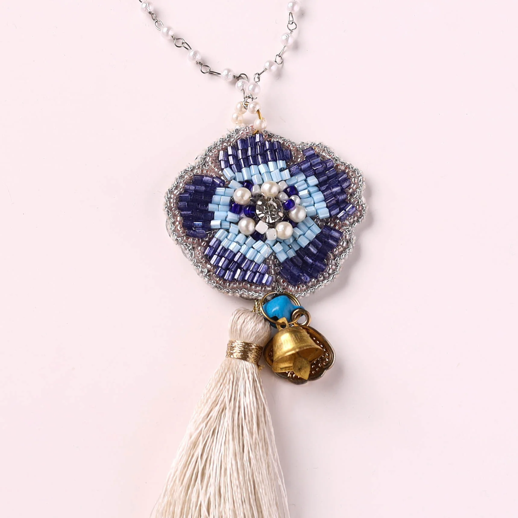 Flower - Handmade Beadwork Lumba Rakhi by Jugni 01 - Image 2