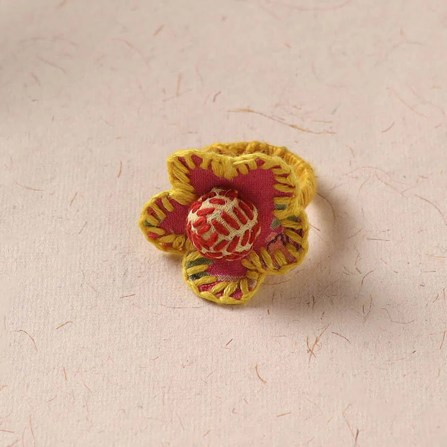 Flower - Handmade Fab Artwork Ring 29 - Image 2