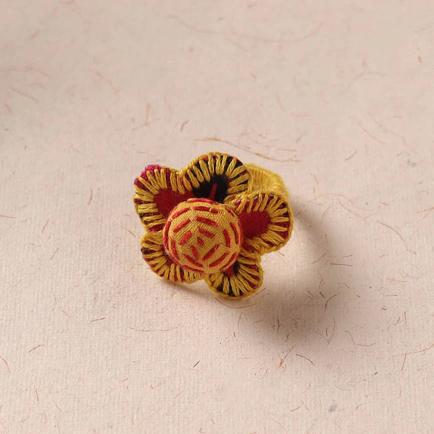 Flower - Handmade Fab Artwork Ring 33 - Image 2