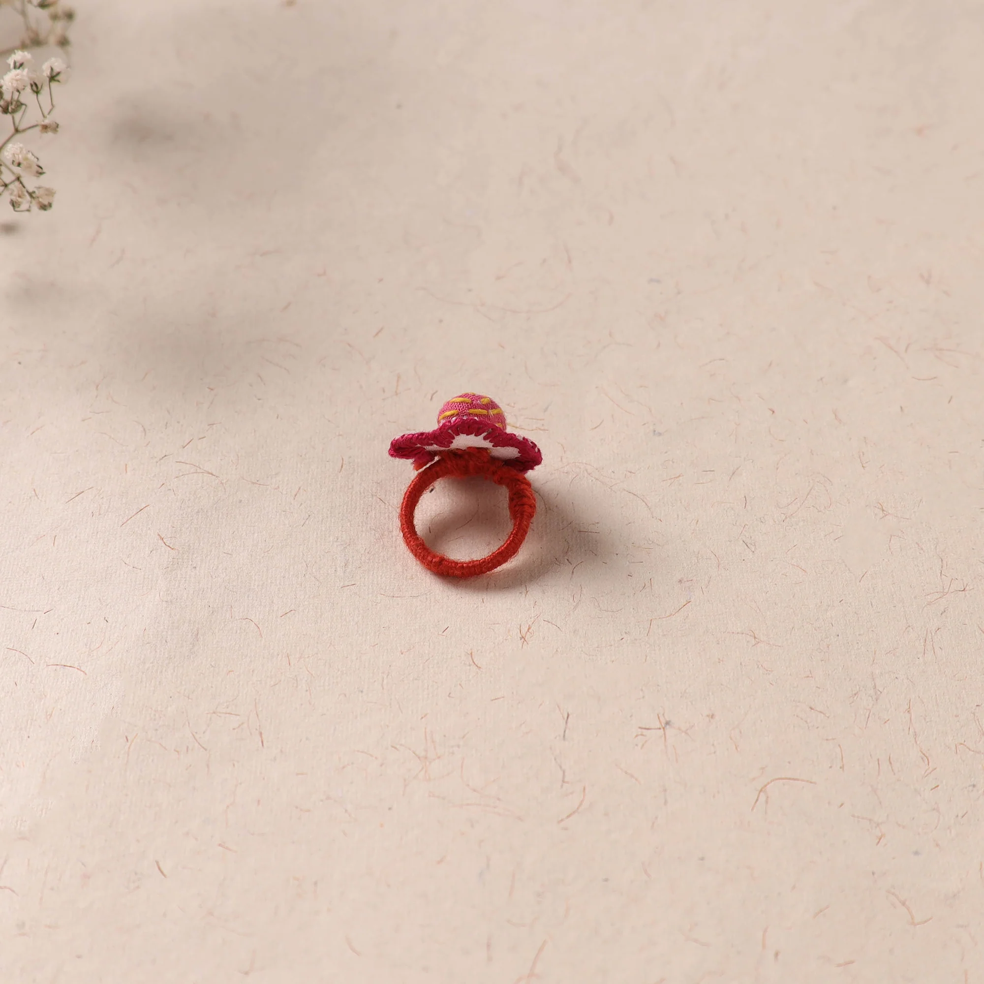 Flower - Handmade Fab Artwork Ring 36 - Image 3