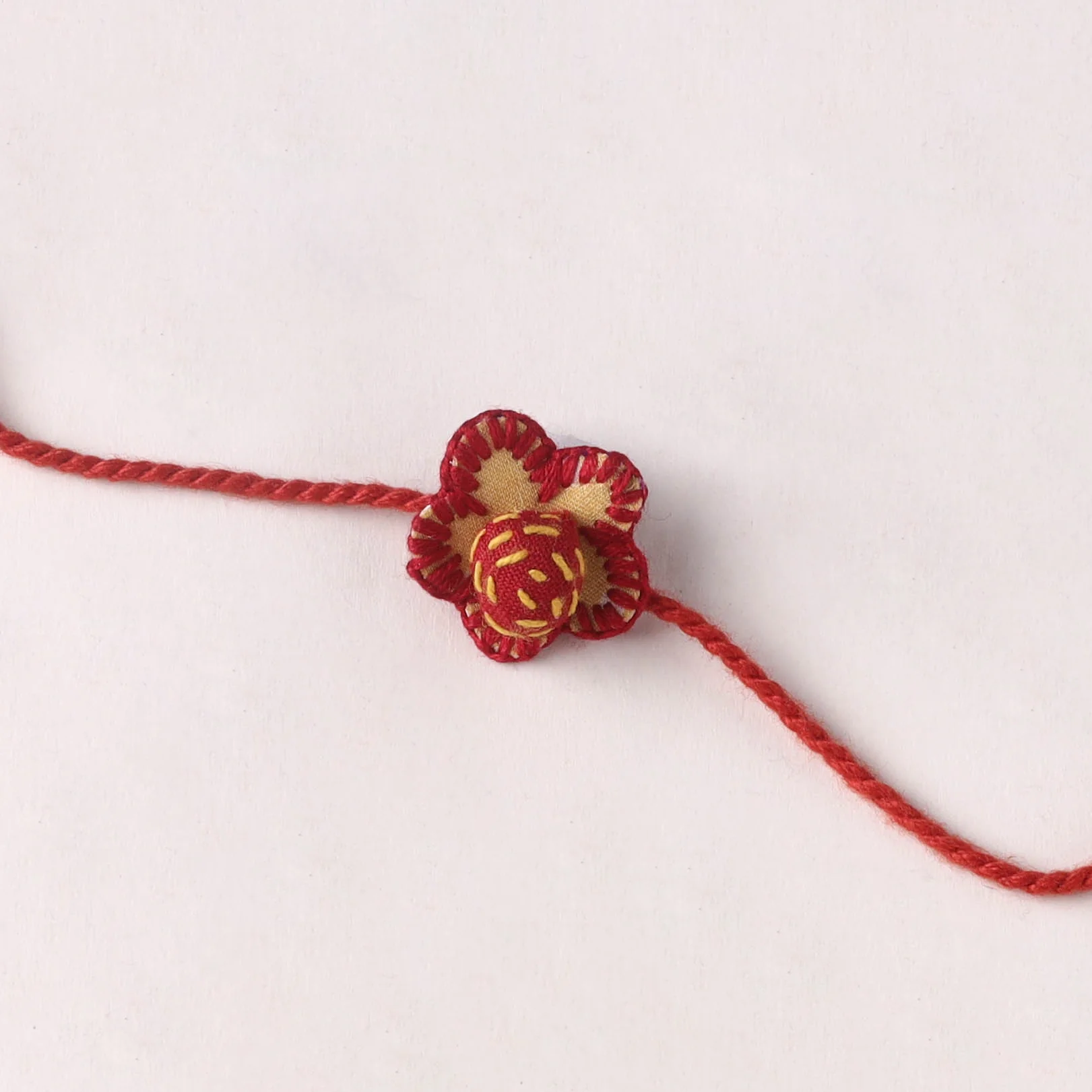 Flower - Handmade Threadwork Kids Rakhi (Assorted) 27 - Image 2