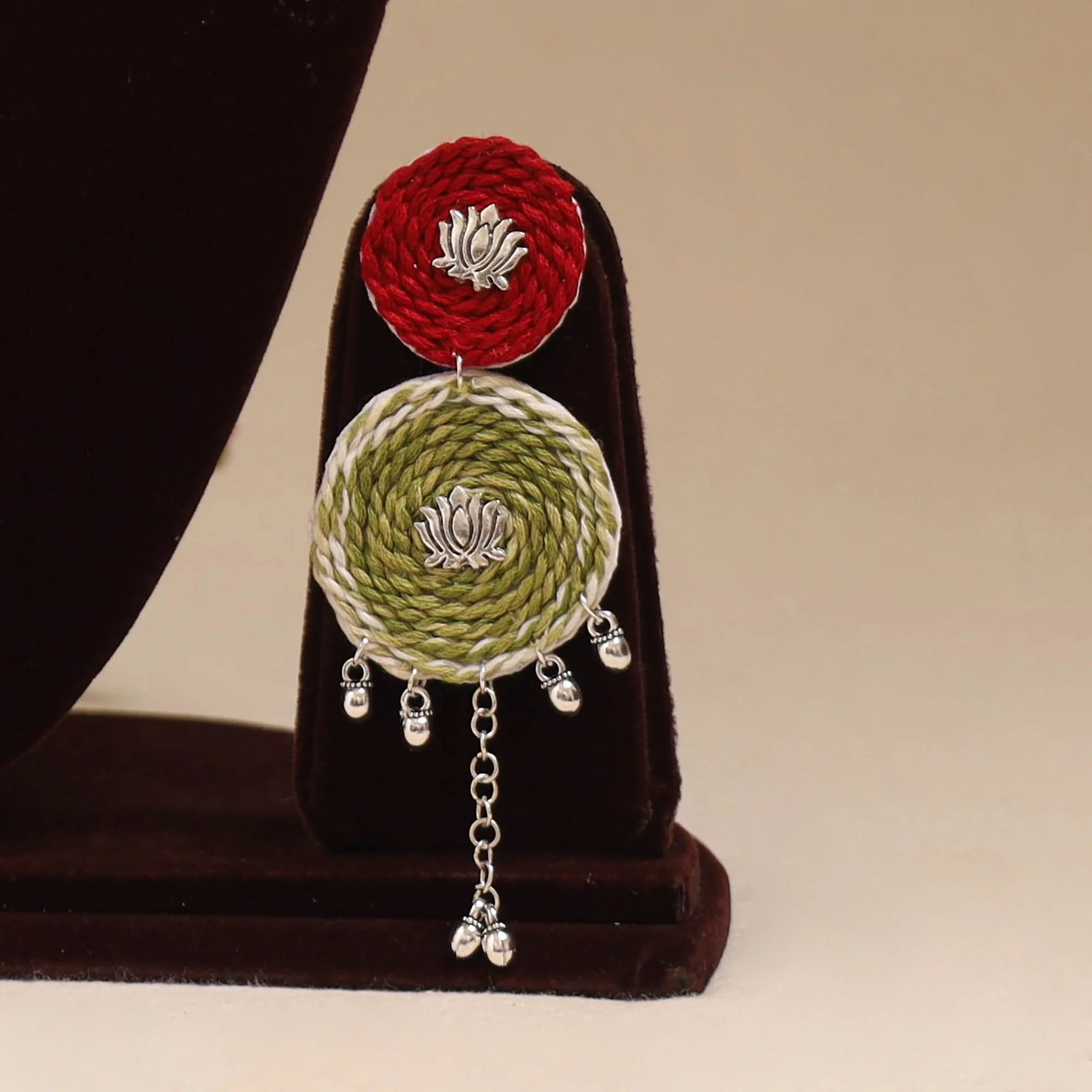 Multicolor - German Silver Thread Necklace Set 06 - Image 2