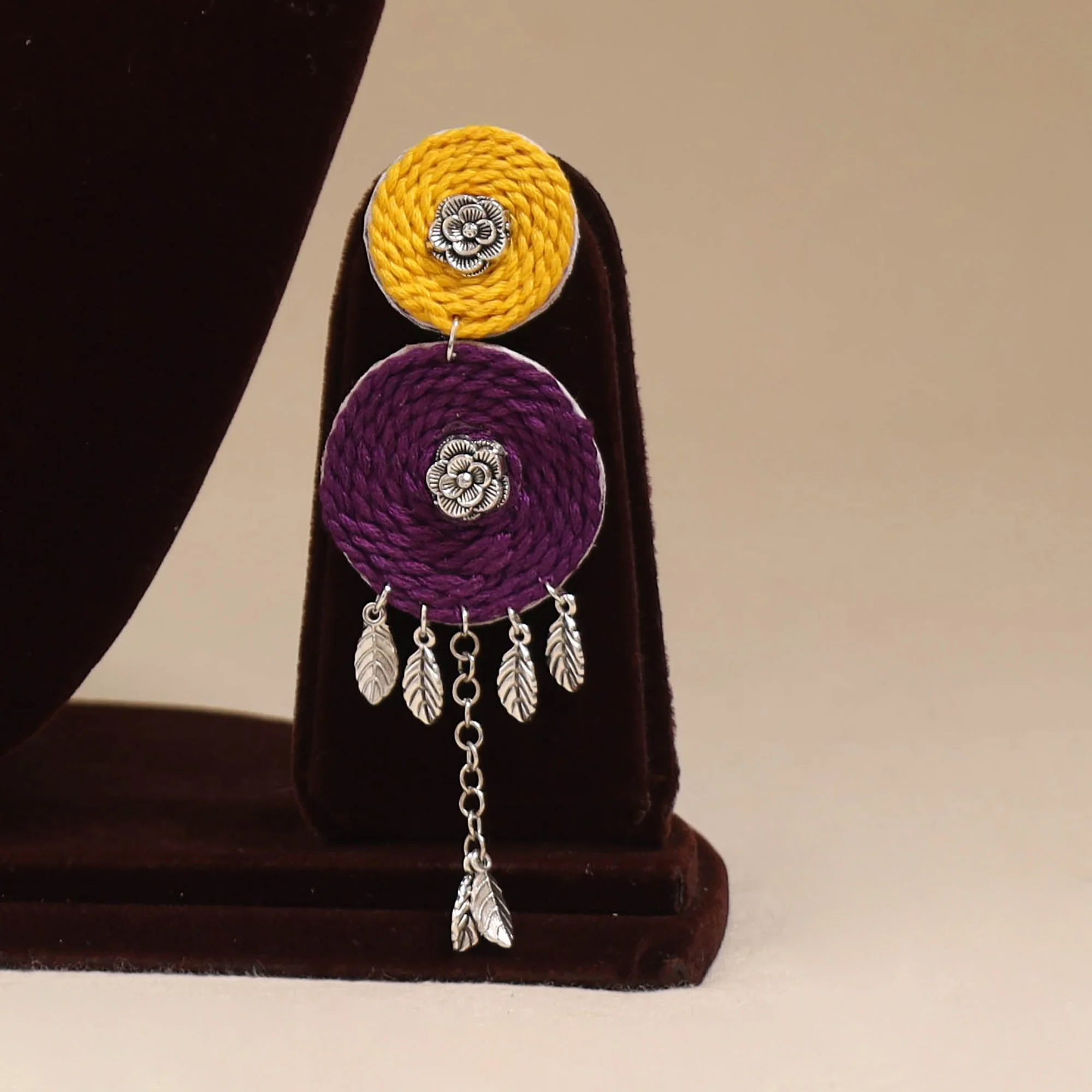 Multicolor - German Silver Thread Necklace Set 07 - Image 2