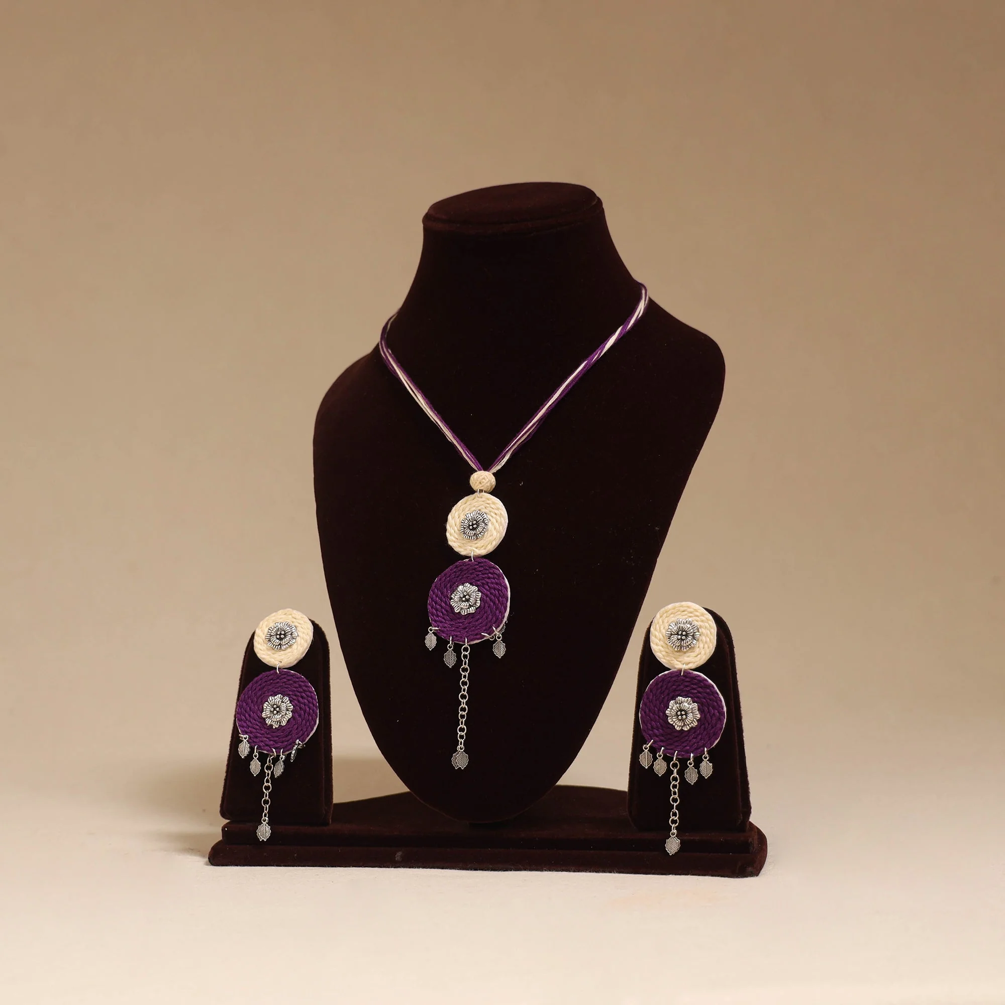 Multicolor - German Silver Thread Necklace Set 10