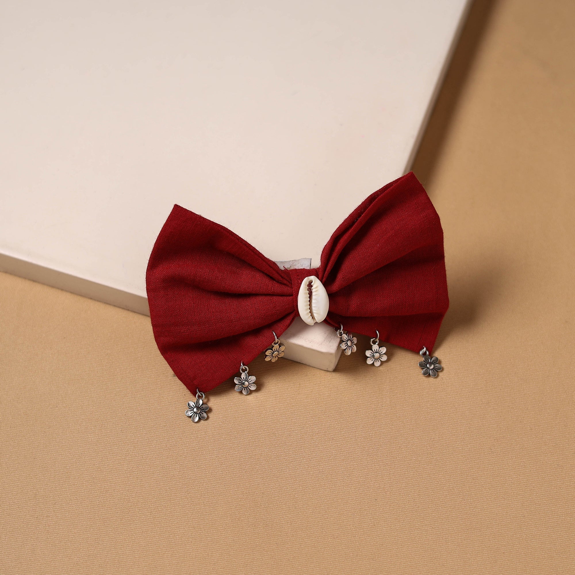 Red - GS Shell Work Women's Bow Hair Clip 47