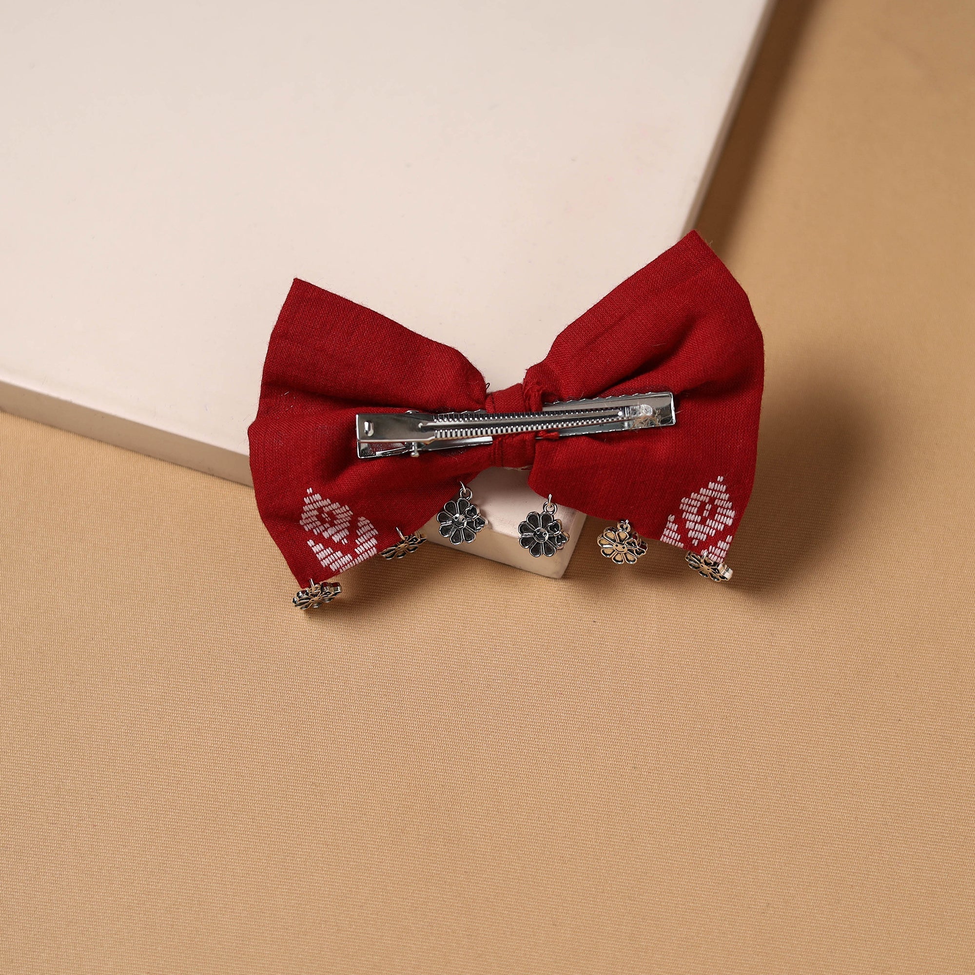 Red - GS Shell Work Women's Bow Hair Clip 59 - Image 2