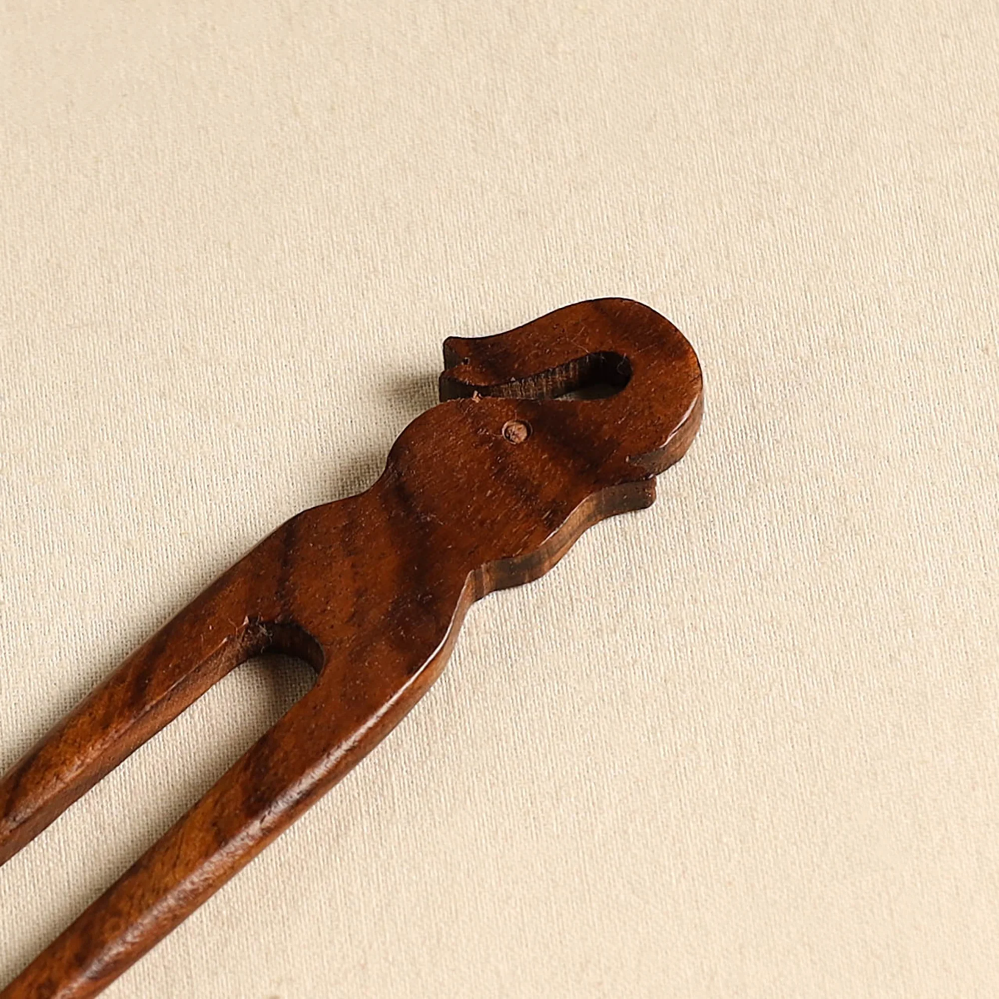 Hand Carved Sheesham Wood Juda Stick 38 - Image 2