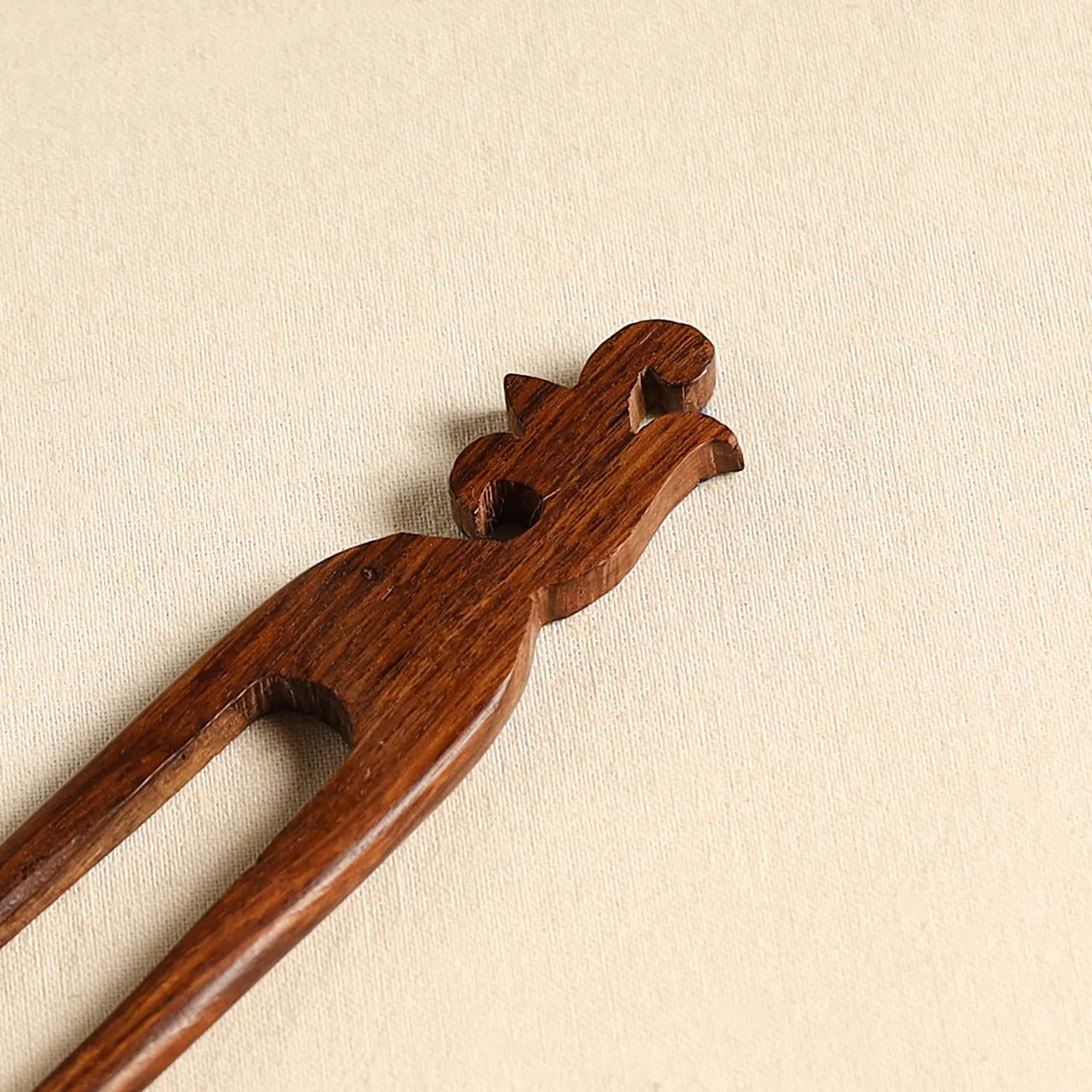 Hand Carved Sheesham Wood Juda Stick 43 - Image 2