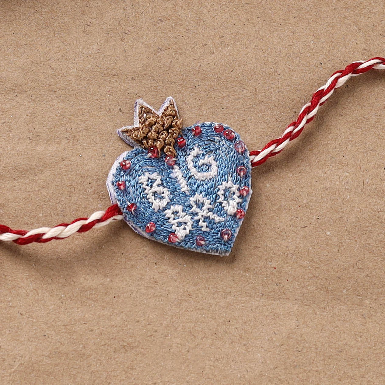 Big Bro - Hand Embroidered Thread Work Rakhi 30 - Image 2