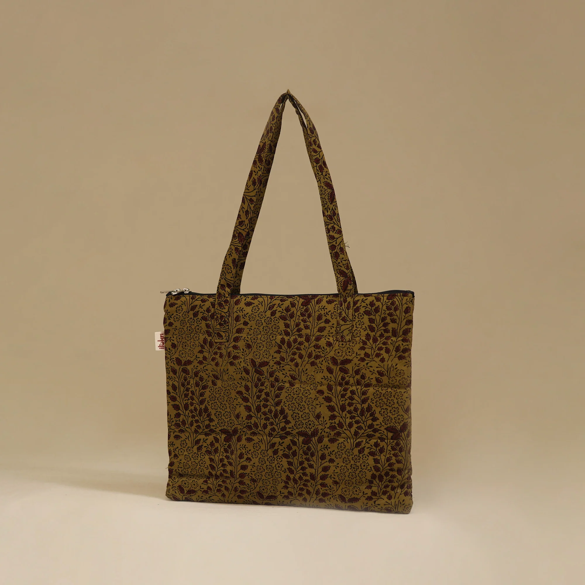 Handcrafted Cotton Quilted Handbag 03 - Image 2