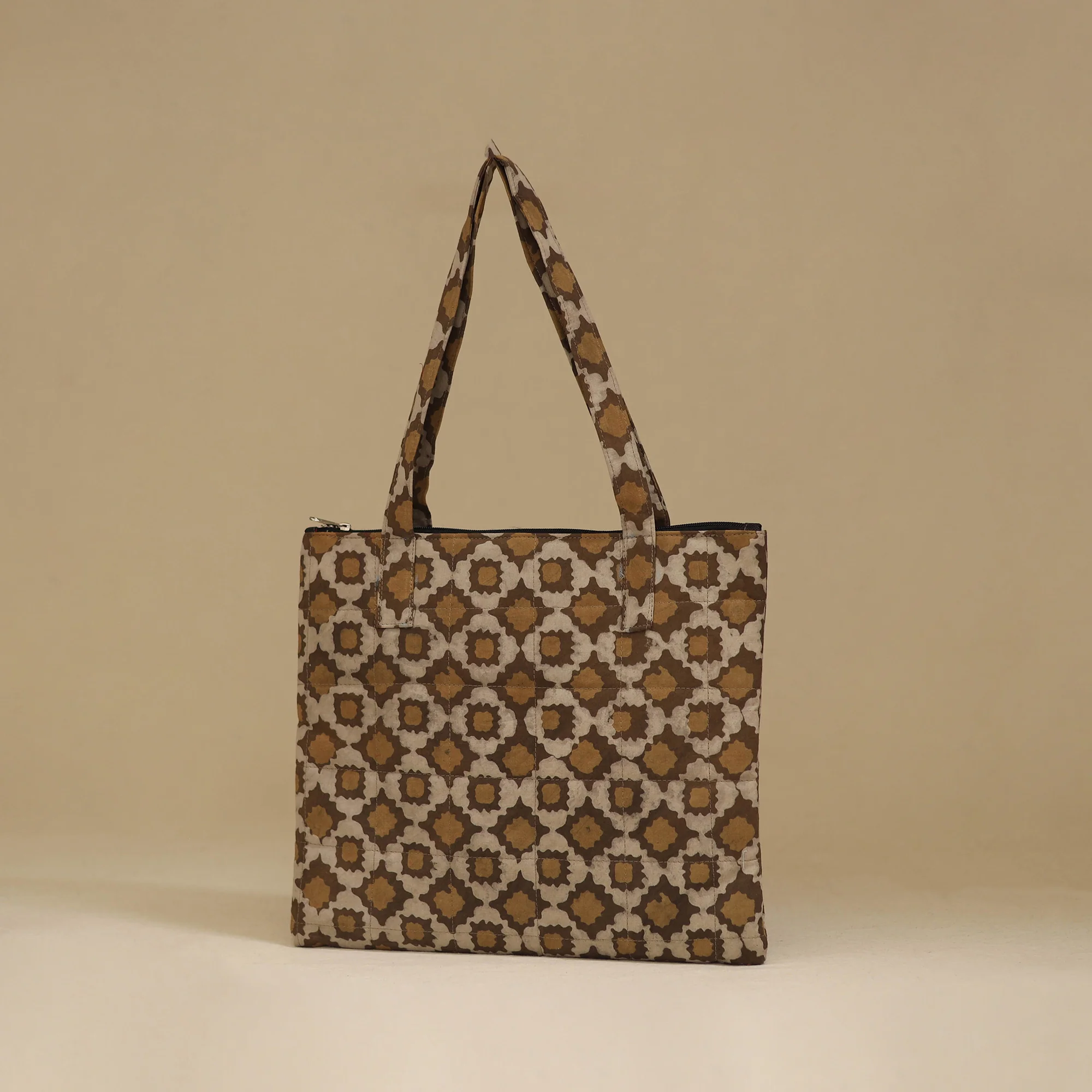 Handcrafted Cotton Quilted Handbag 03 - Image 2