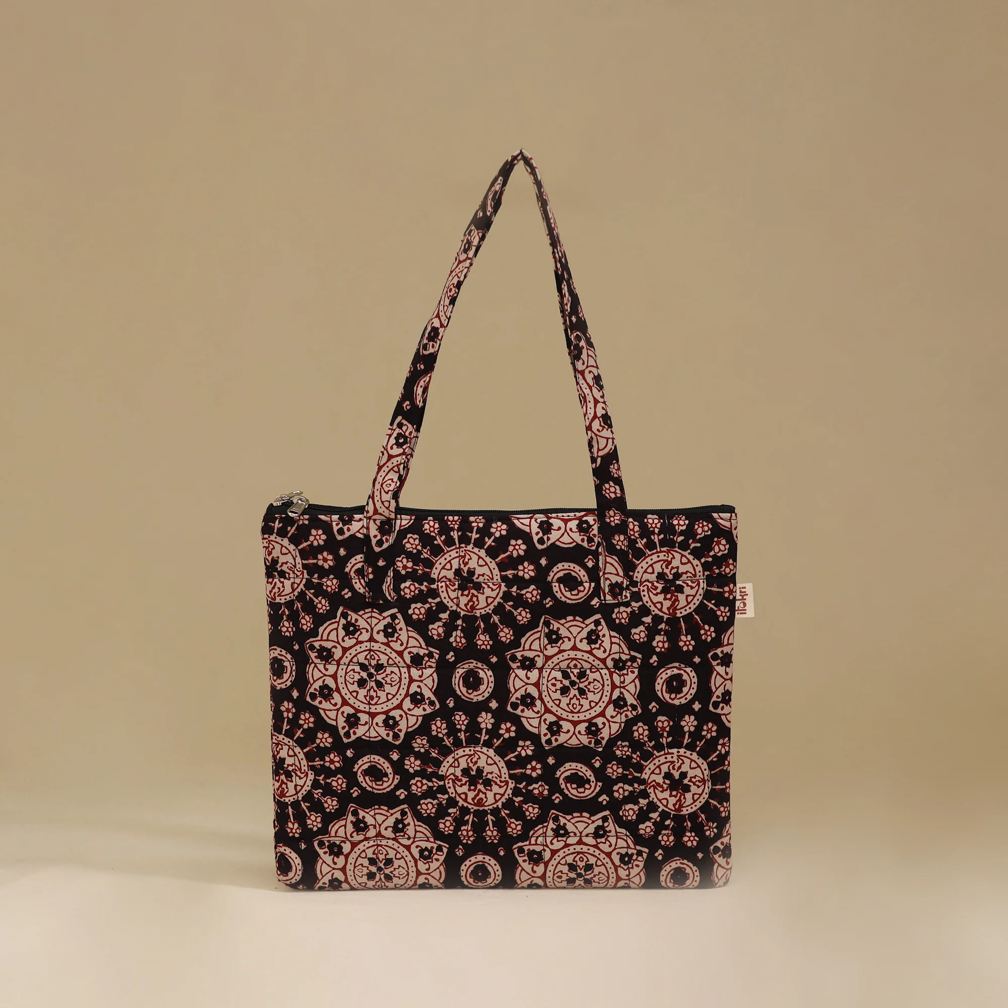 Handcrafted Cotton Quilted Handbag 09