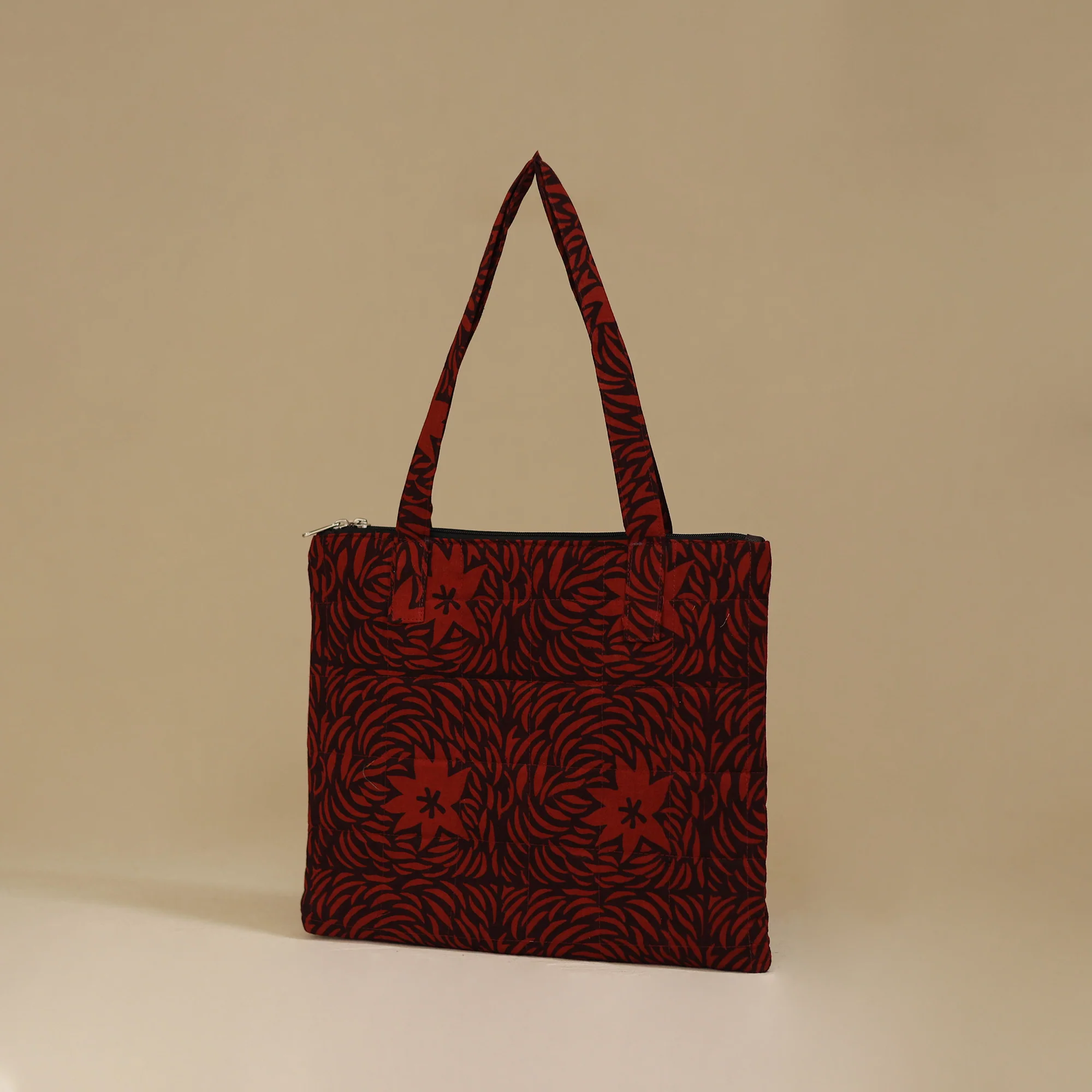 Handcrafted Cotton Quilted Handbag 12 - Image 2