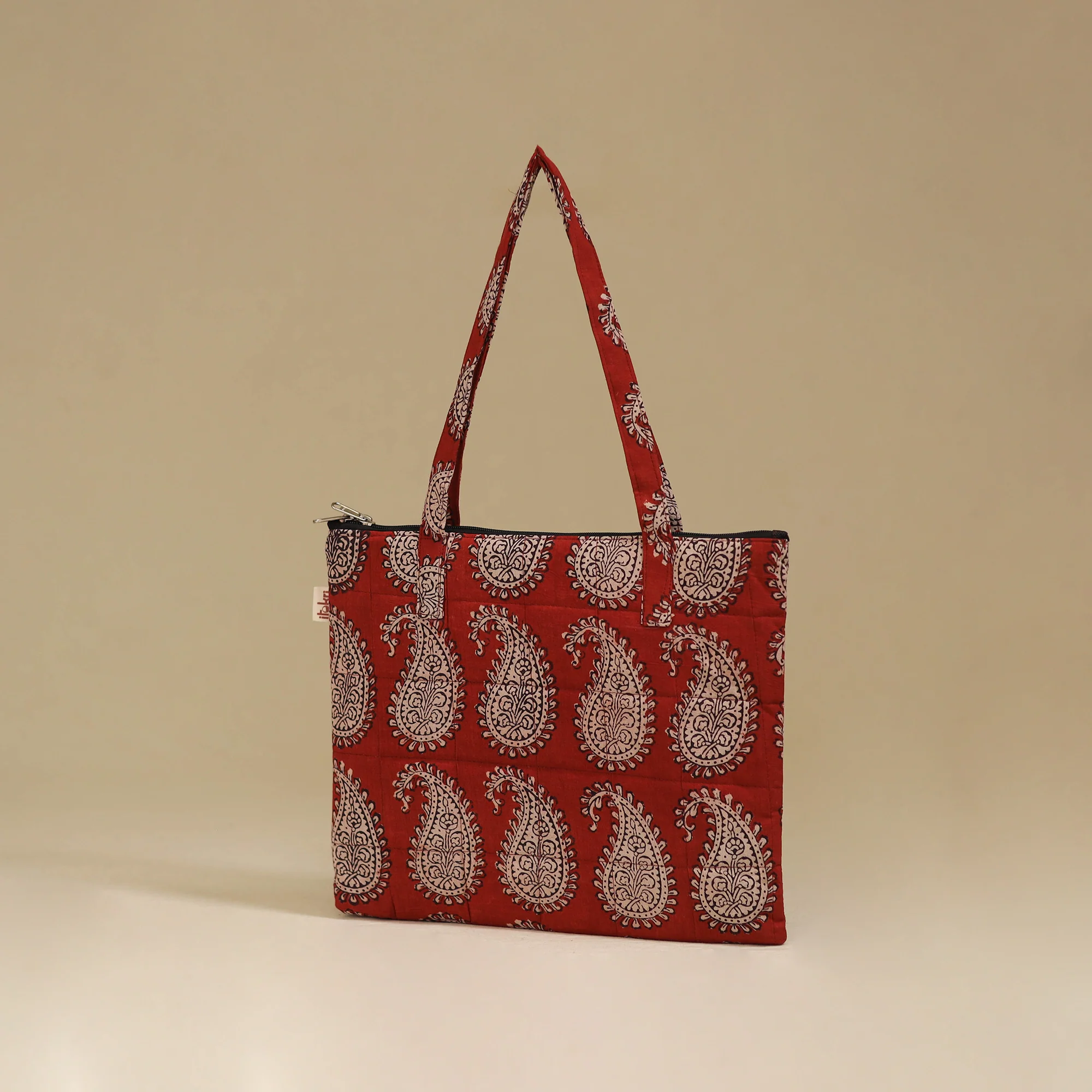 Handcrafted Cotton Quilted Handbag 13 - Image 2