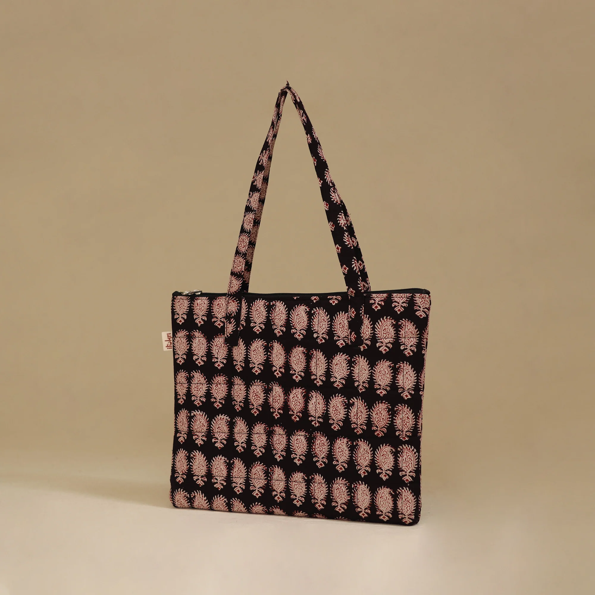 Handcrafted Cotton Quilted Handbag 16 - Image 2