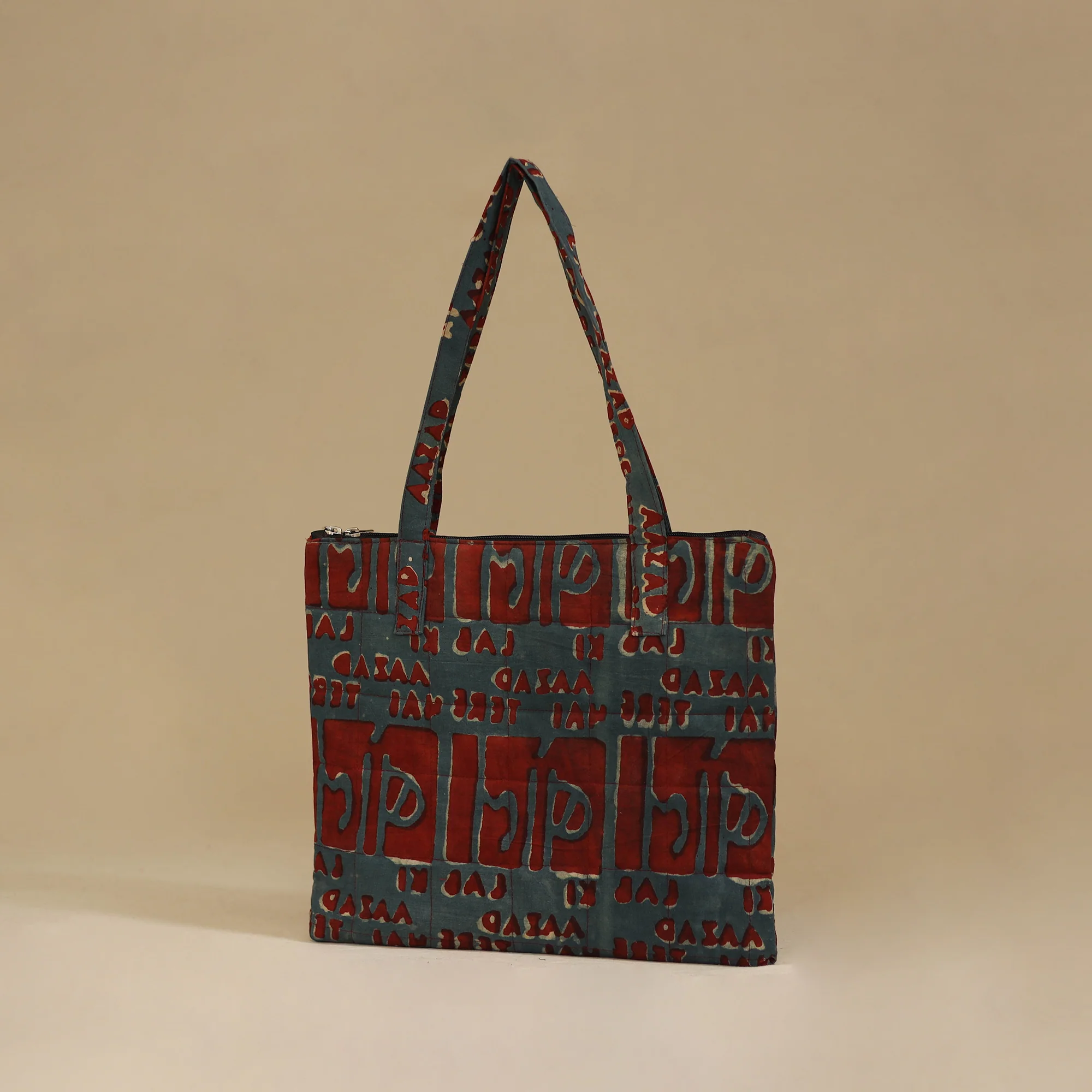 Handcrafted Cotton Quilted Handbag 19 - Image 2