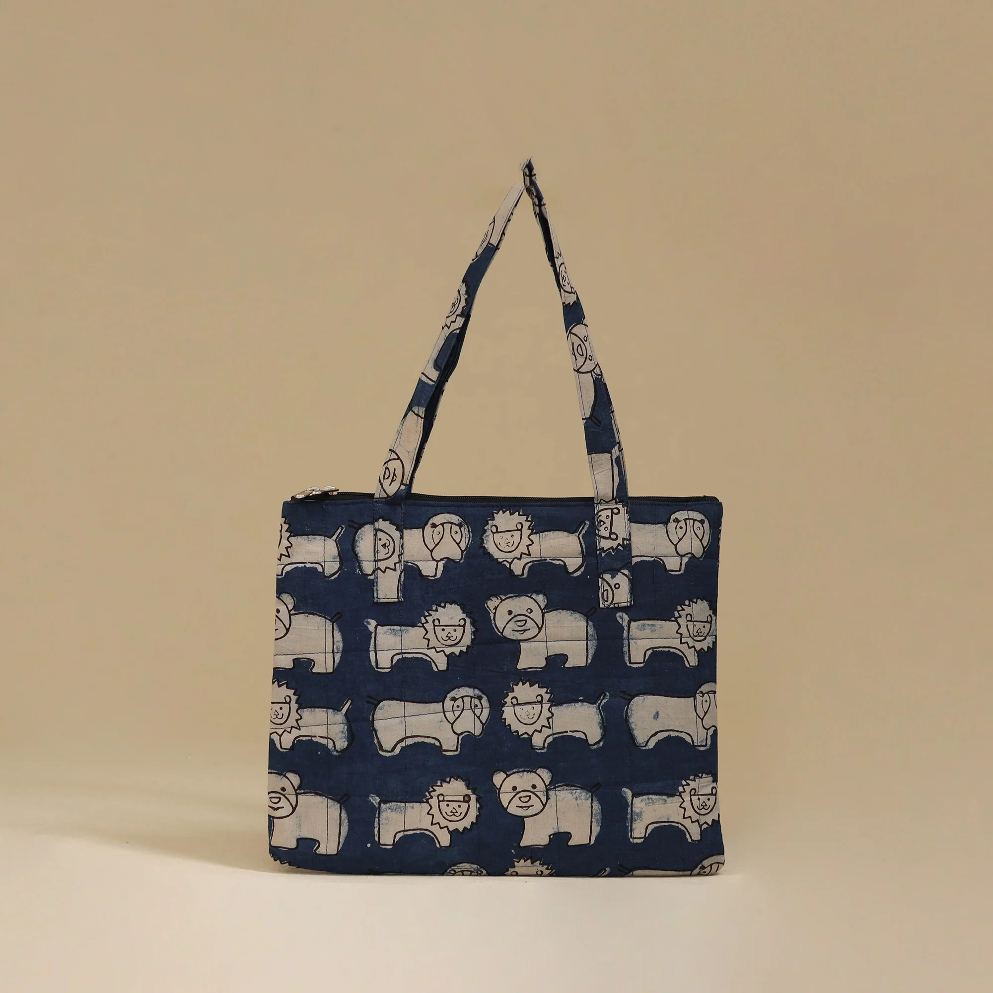 Handcrafted Cotton Quilted Handbag 20