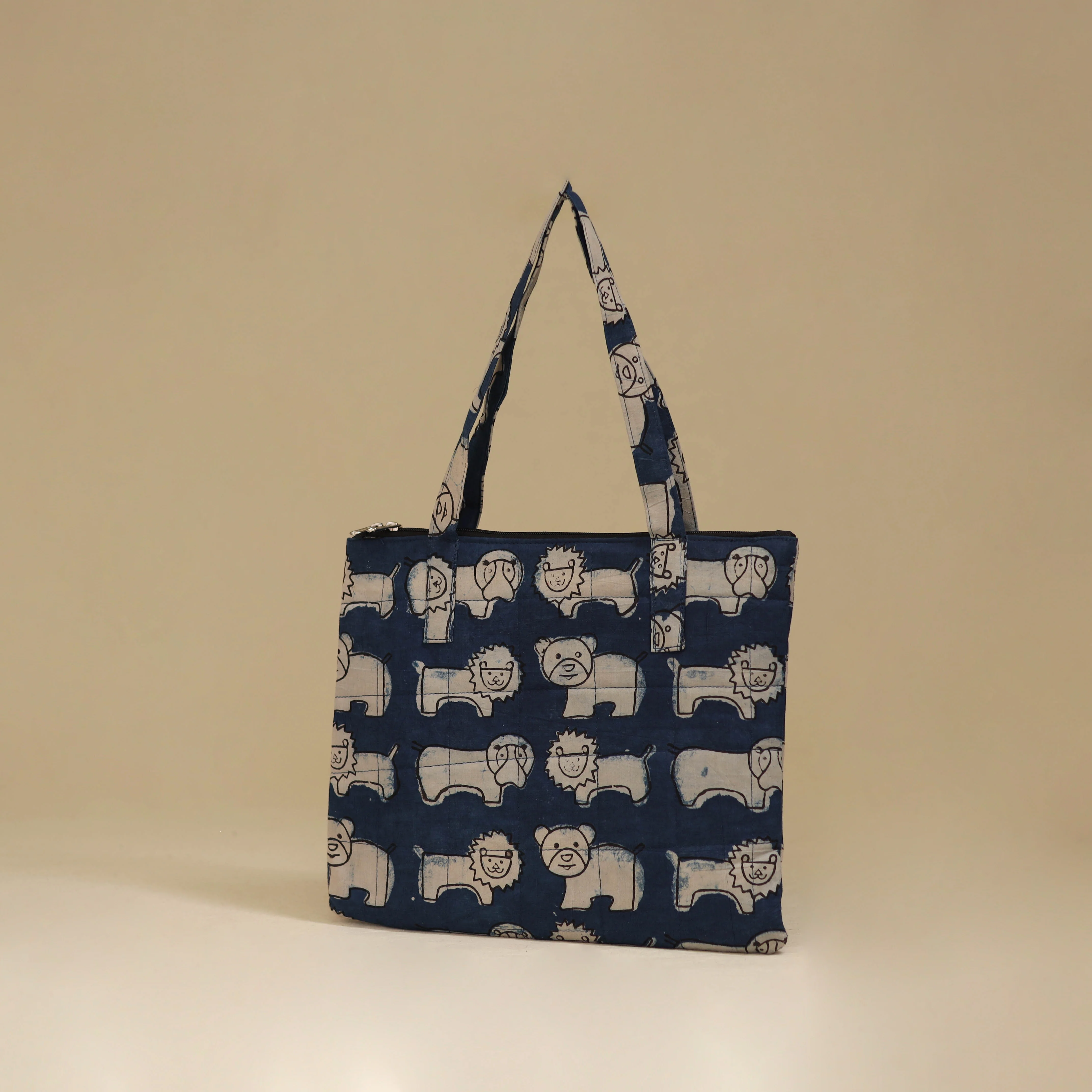 Handcrafted Cotton Quilted Handbag 20 - Image 2