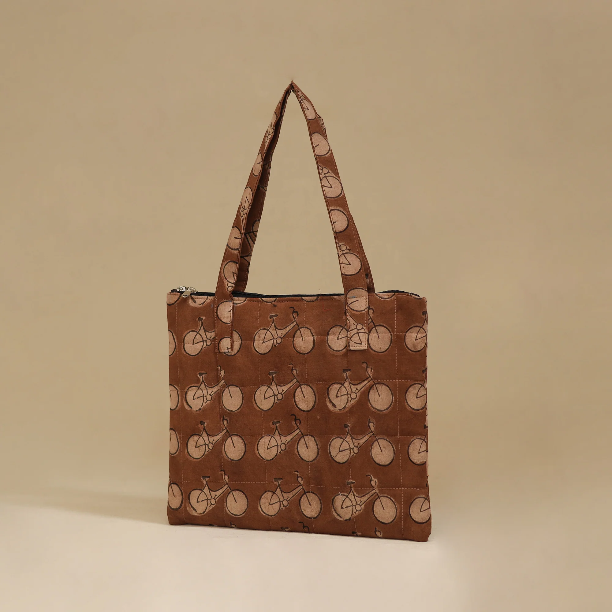 Handcrafted Cotton Quilted Handbag 20 - Image 2