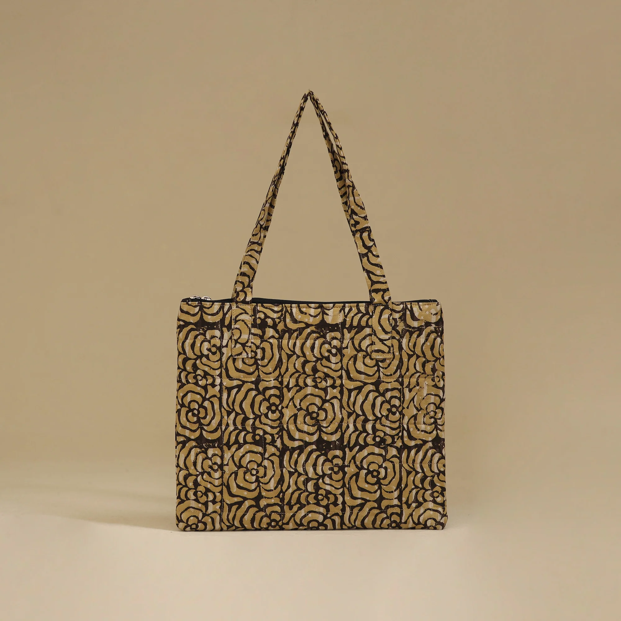 Handcrafted Cotton Quilted Handbag 24