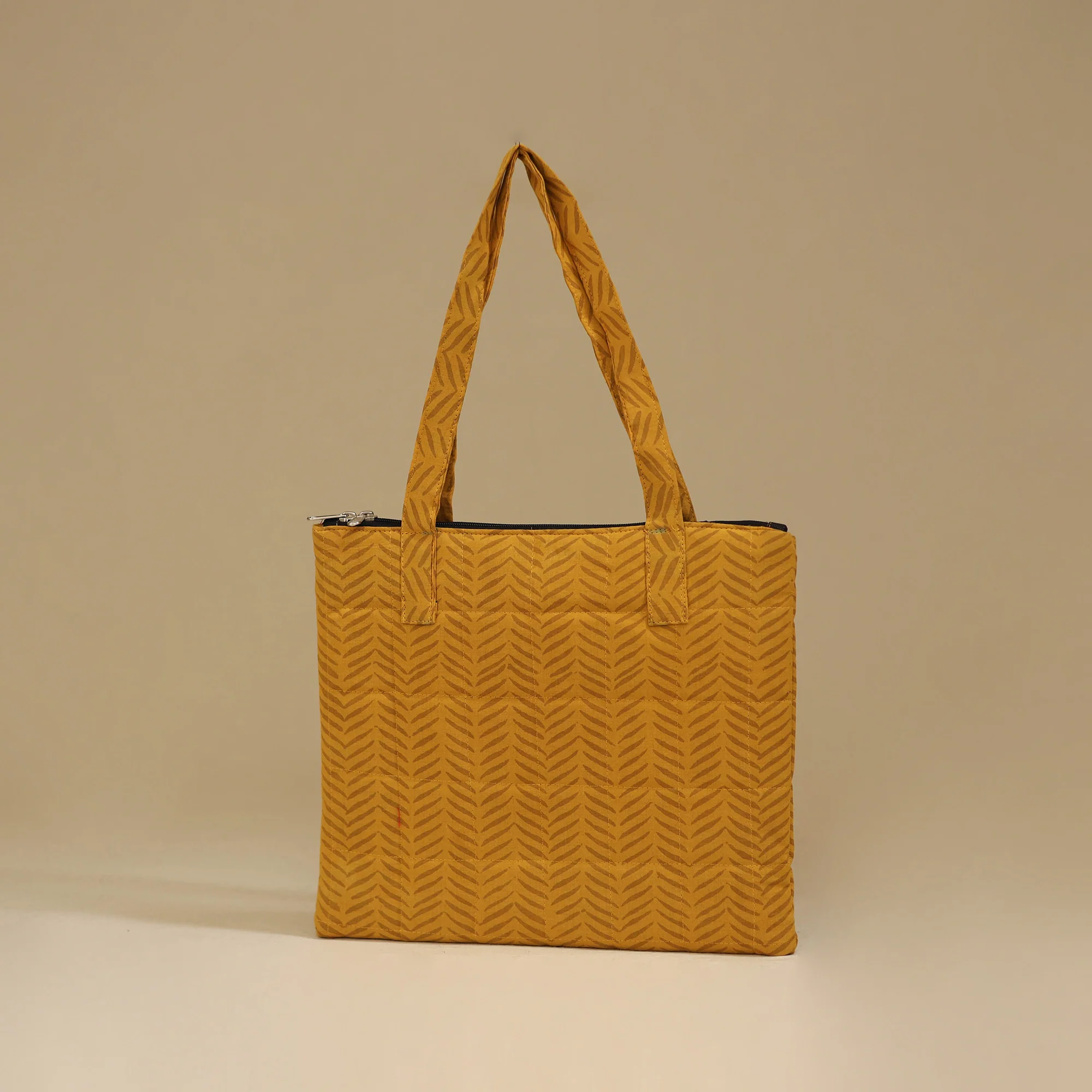 Handcrafted Cotton Quilted Handbag 25 - Image 2