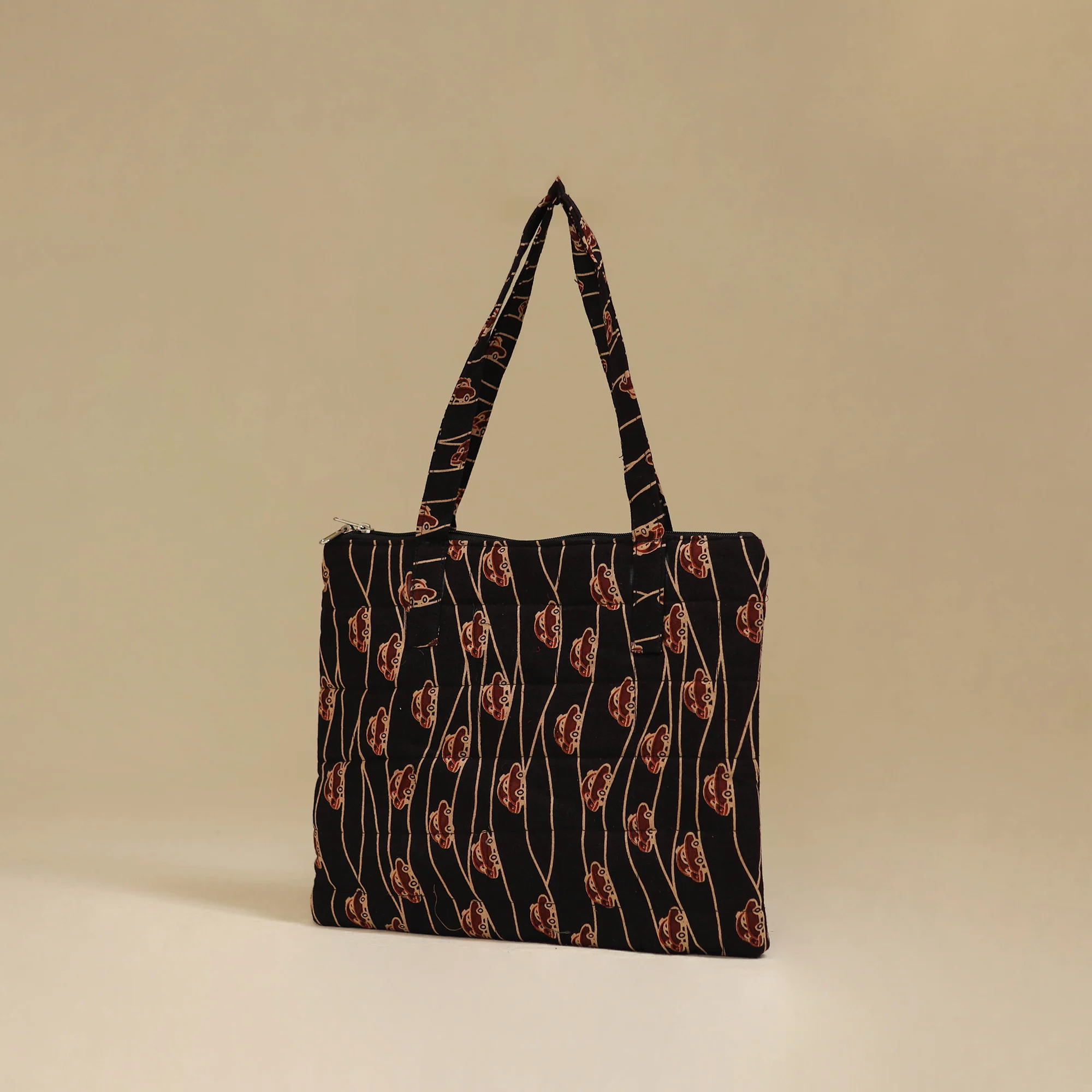 Handcrafted Cotton Quilted Handbag 27 - Image 2