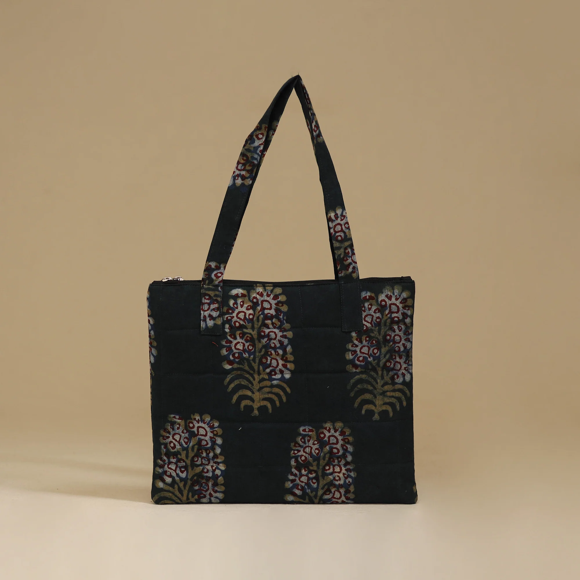 Handcrafted Cotton Quilted Handbag 28