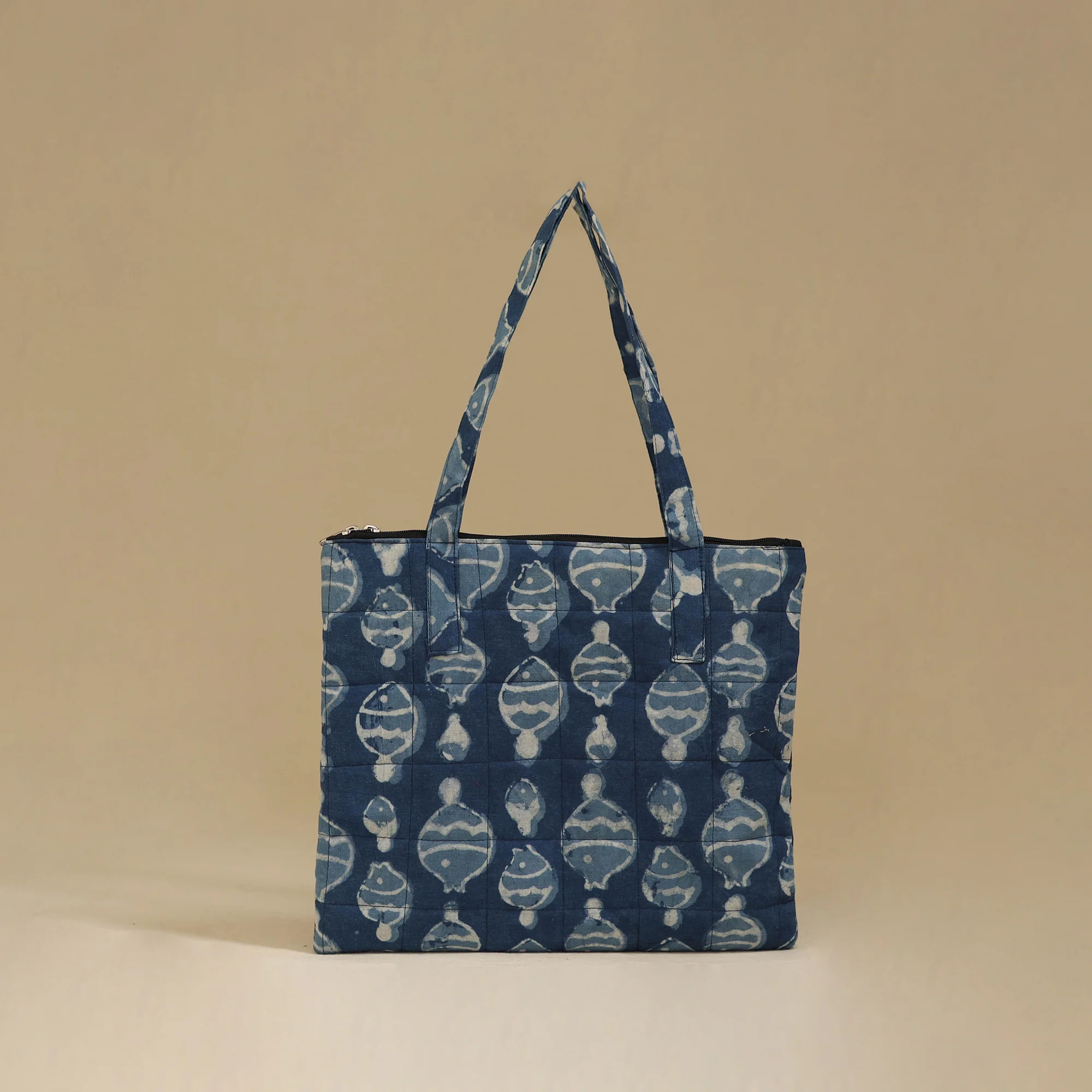 Handcrafted Cotton Quilted Handbag 33