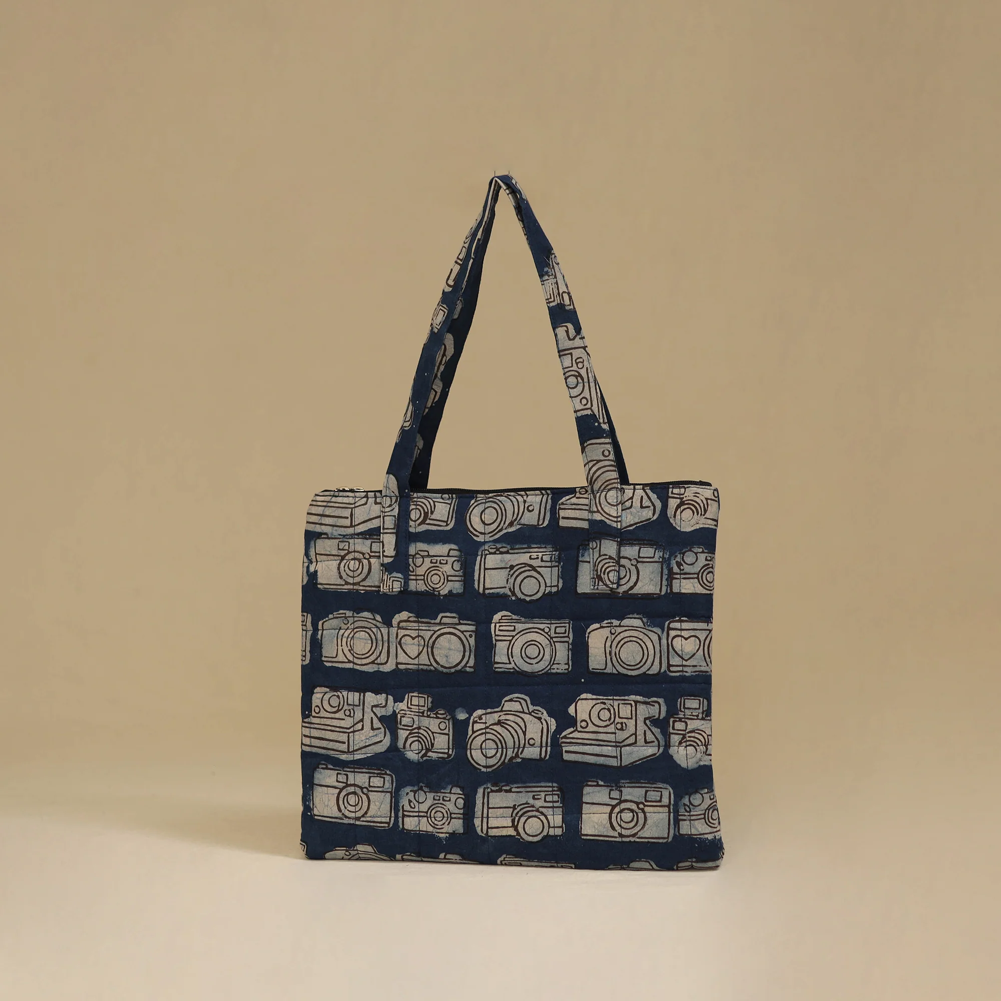 Handcrafted Cotton Quilted Handbag 35 - Image 2