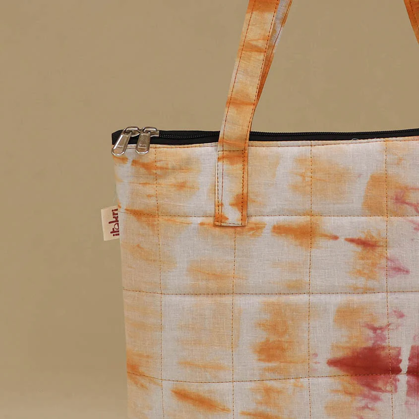 Handcrafted Cotton Quilted Handbag 37 - Image 3