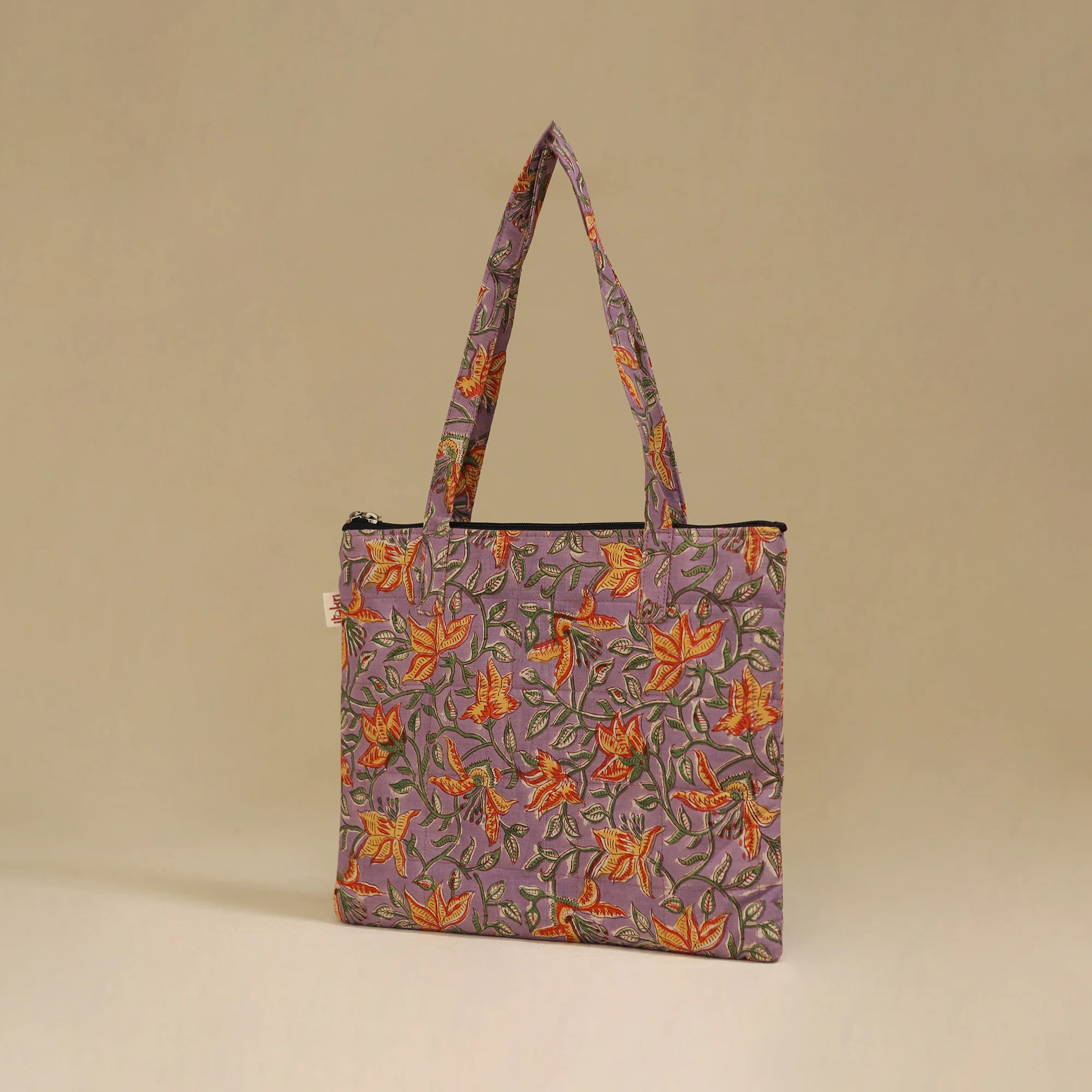 Handcrafted Cotton Quilted Handbag 40 - Image 2