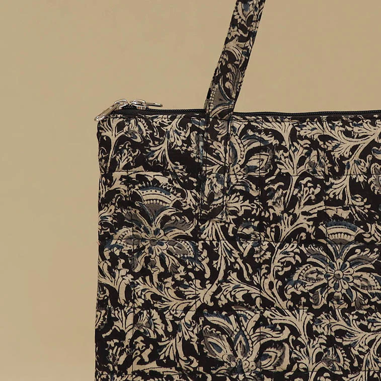 Handcrafted Cotton Quilted Handbag 45 - Image 3