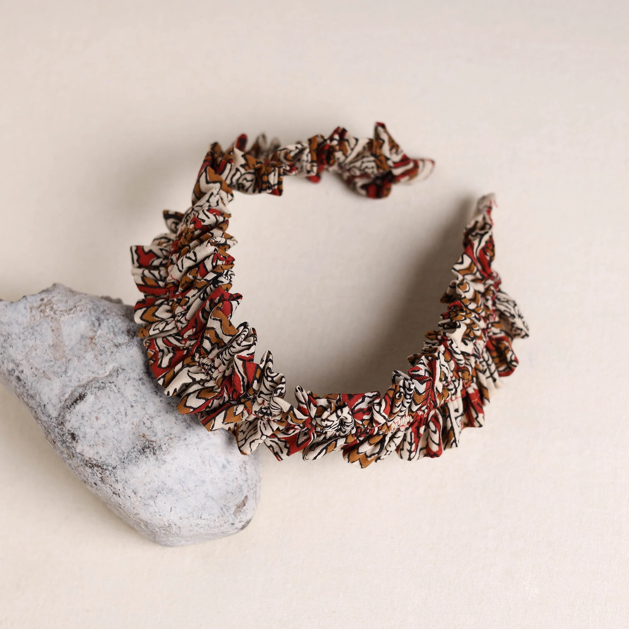 Multicolor - Handcrafted Fab Artwork Hair Band 07 - Image 2