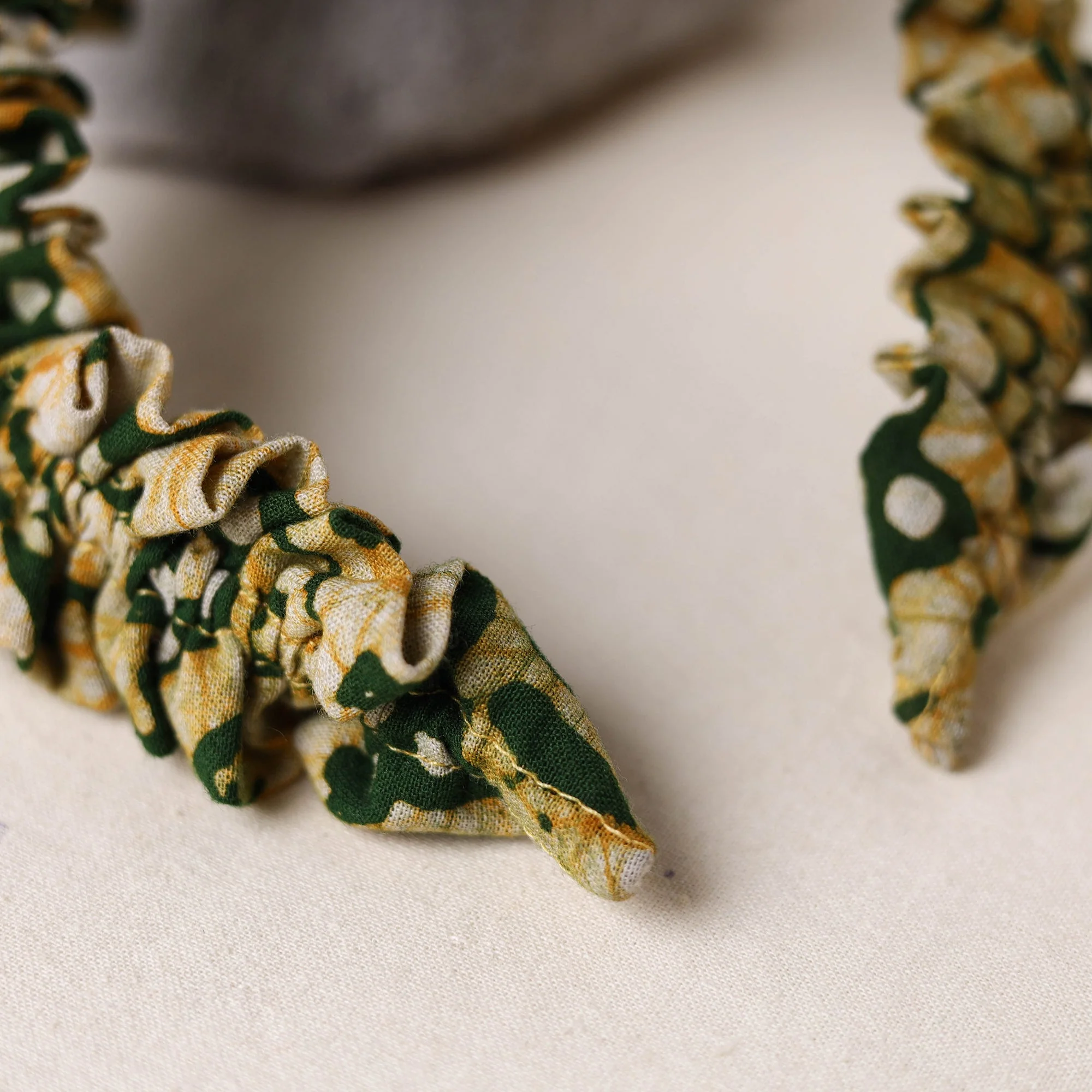 Green - Handcrafted Fab Artwork Hair Band 22 - Image 3