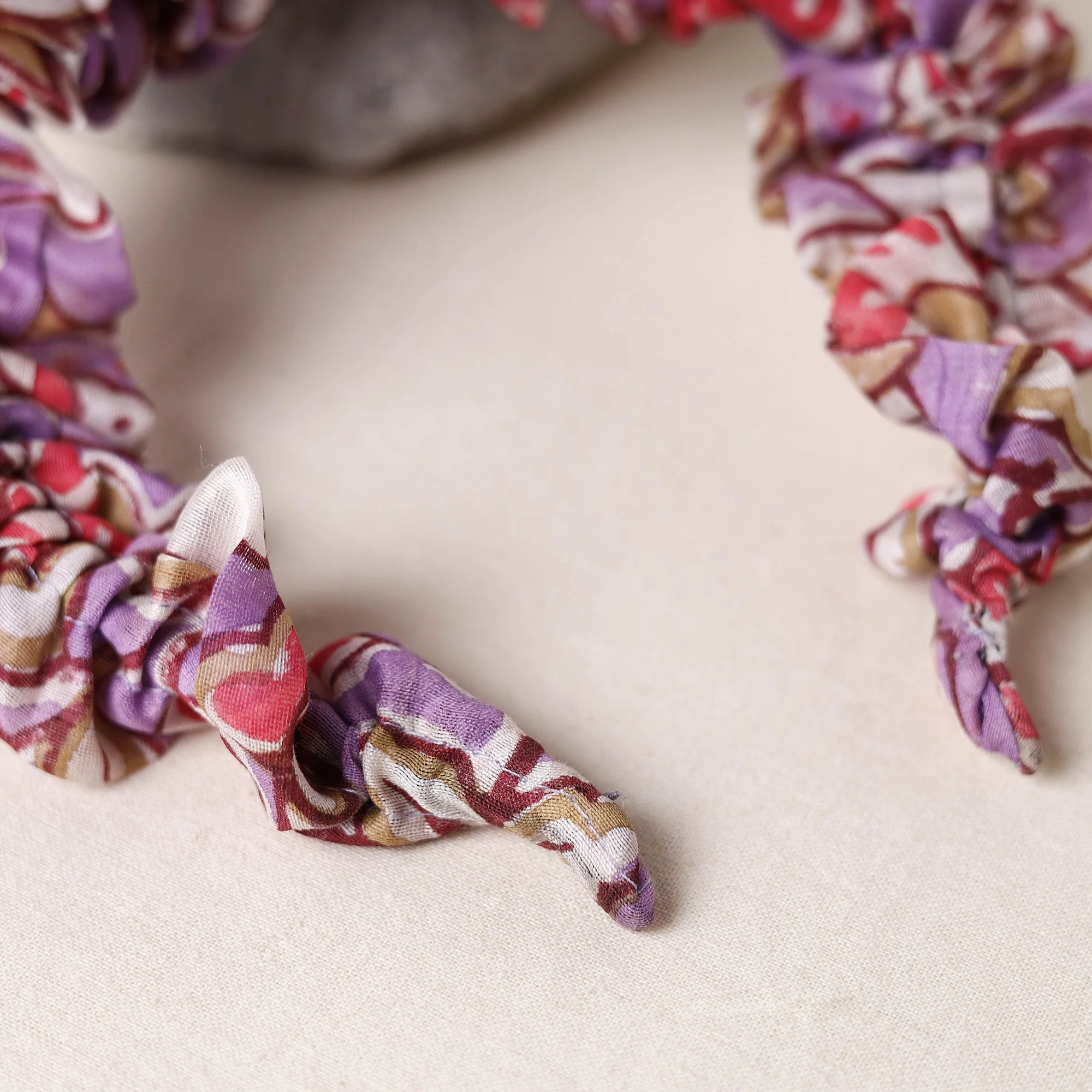 Purple - Handcrafted Fab Artwork Hair Band  24 - Image 3