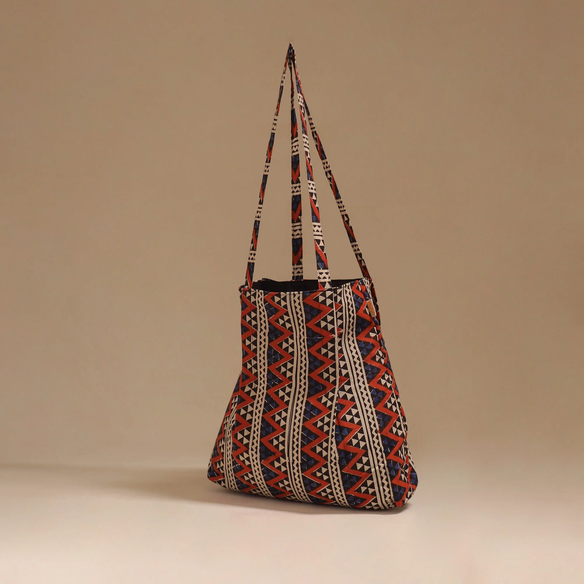 Multicolor - Handcrafted Fabric Jhola Bag 59 - Image 2