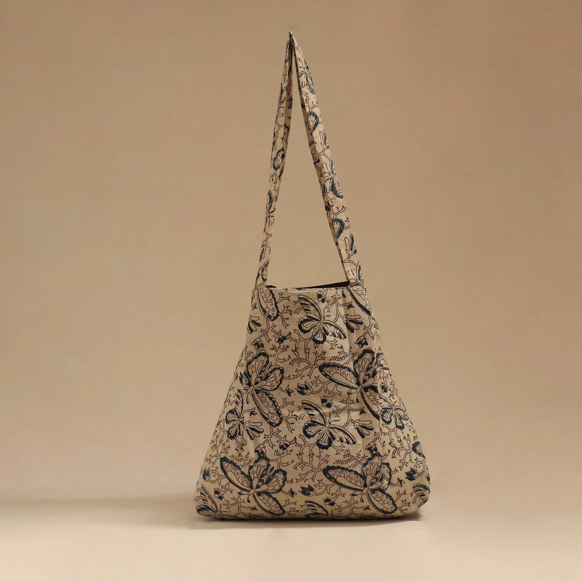 Beige - Handcrafted Fabric Jhola Bag 60