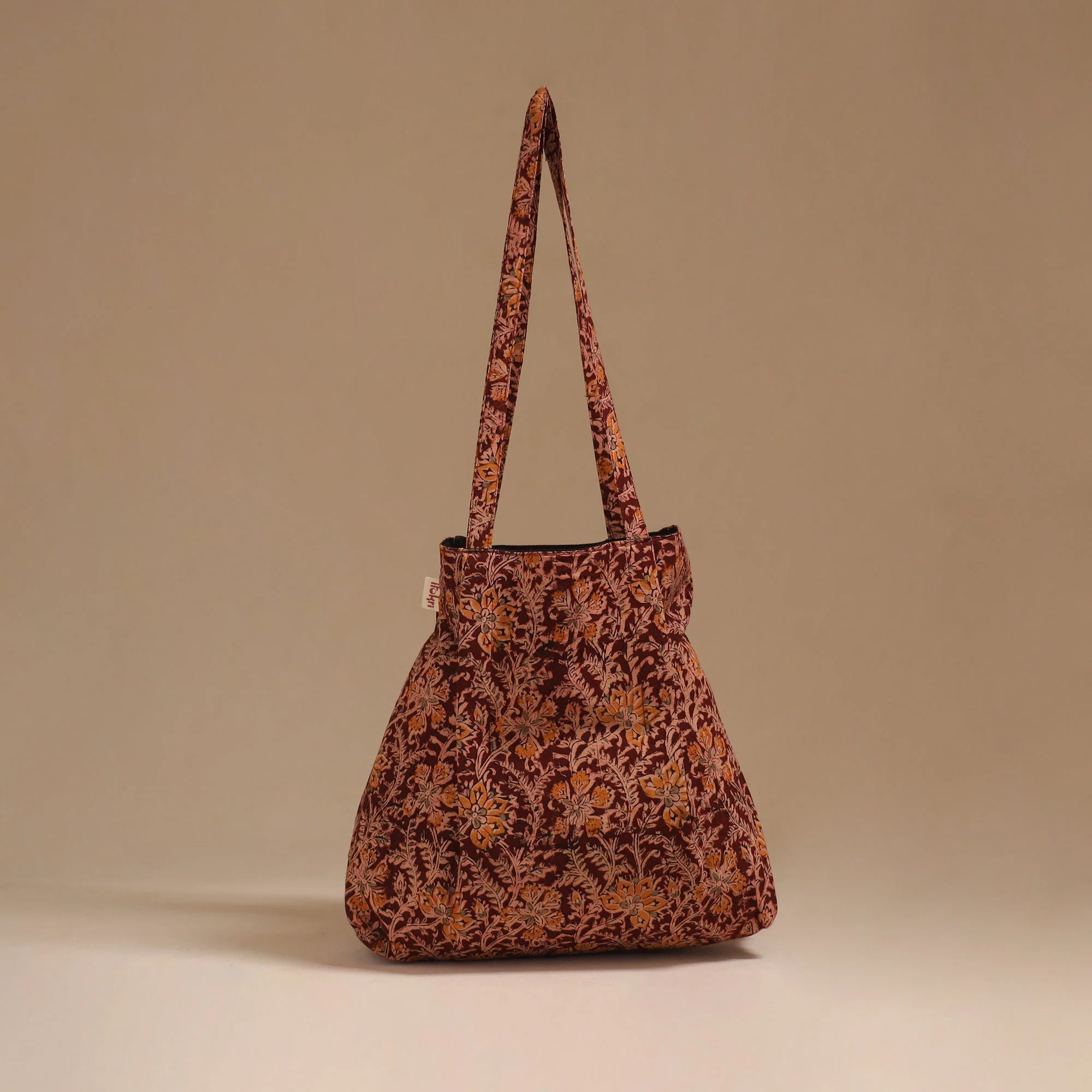 Maroon - Handcrafted Fabric Jhola Bag  91