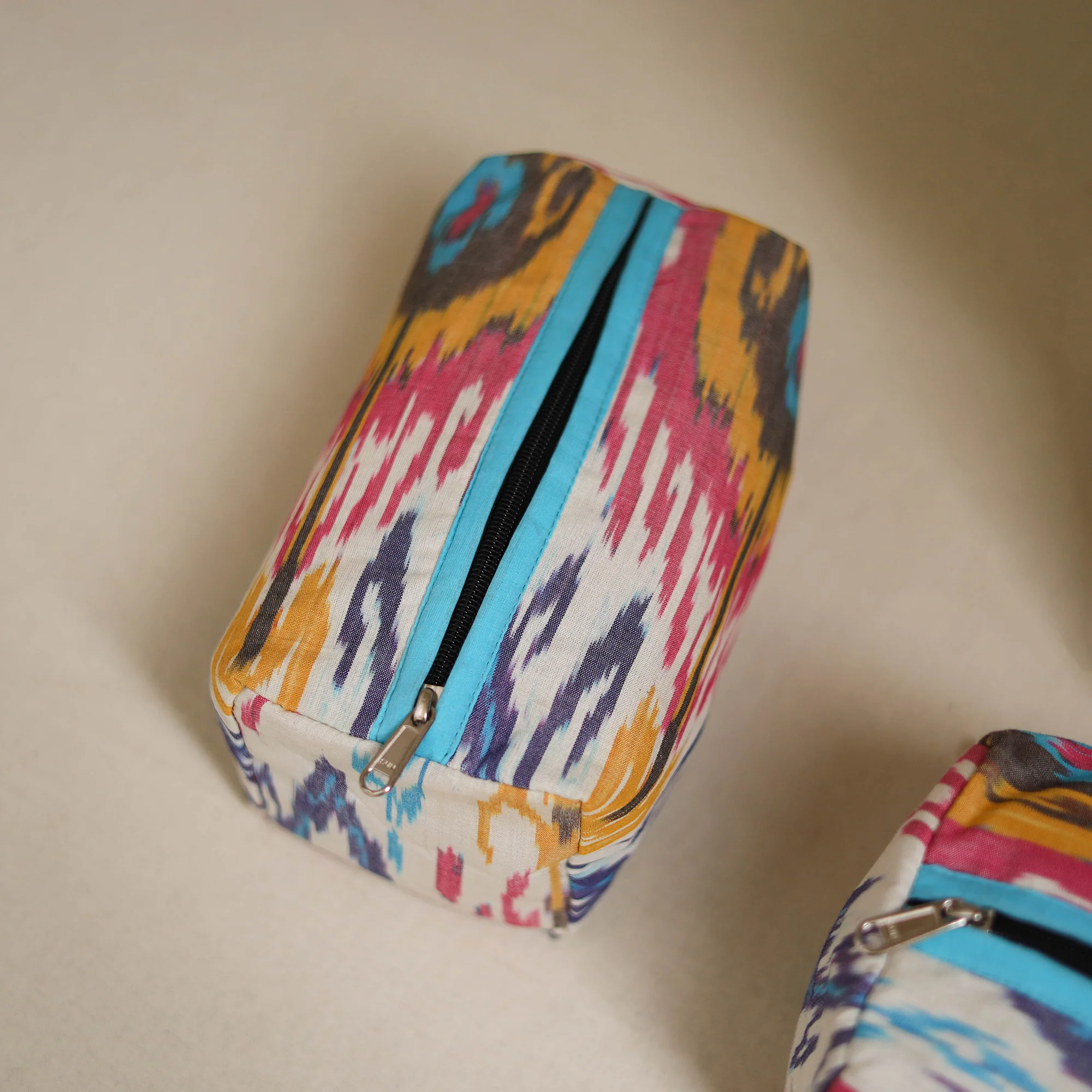Handcrafted Fabric Toiletry Bags (Set of 3) 07 - Image 3