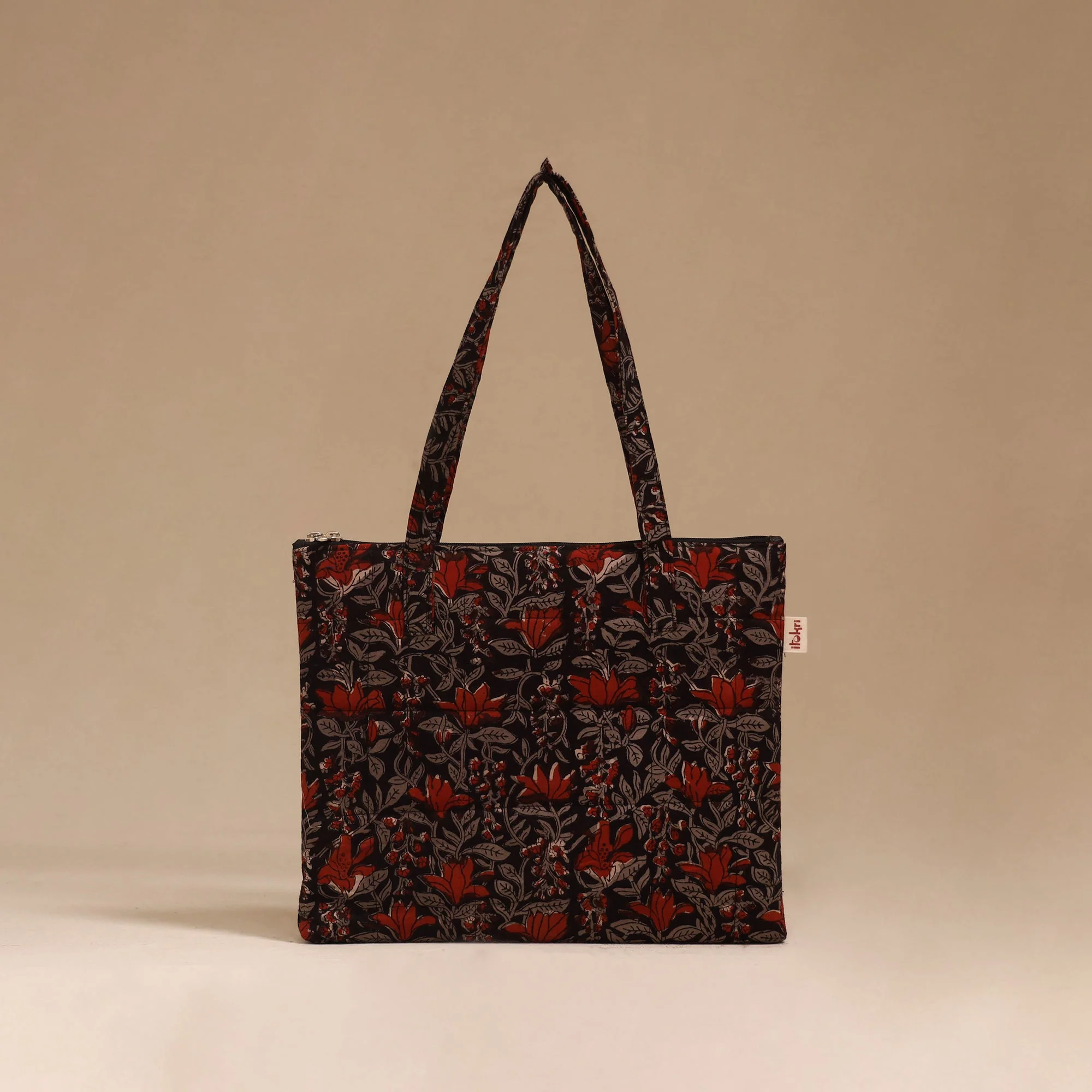 Black - Handcrafted Quilted Handbag 03