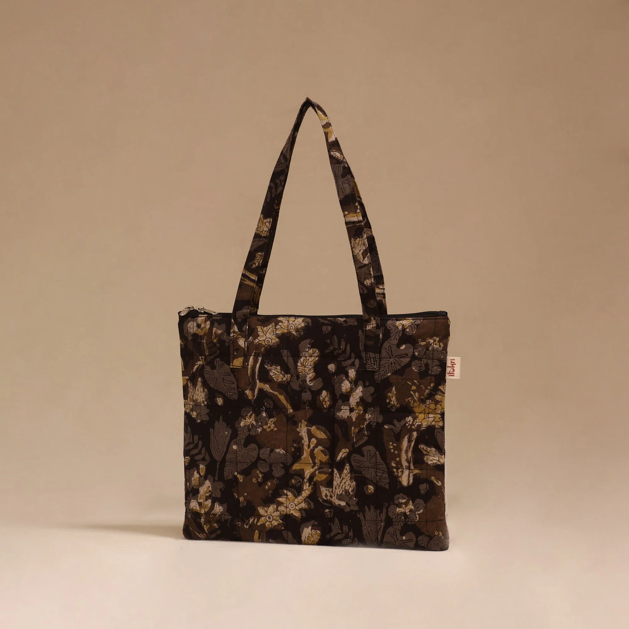 Black - Handcrafted Quilted Handbag 06 - Image 2