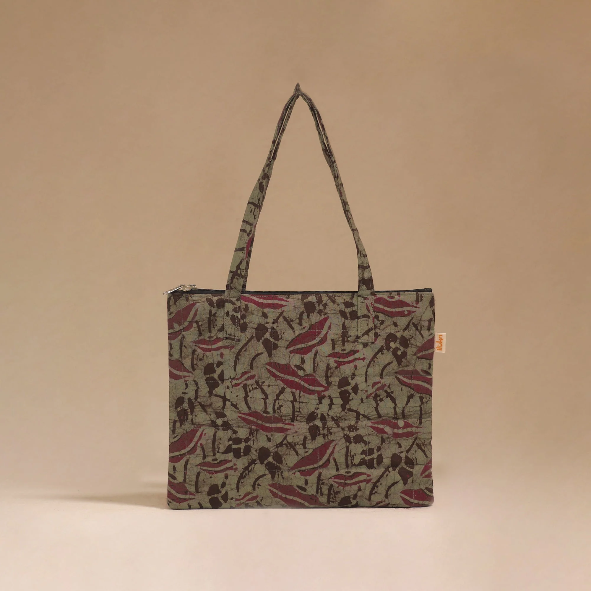 Green - Handcrafted Quilted Handbag 13