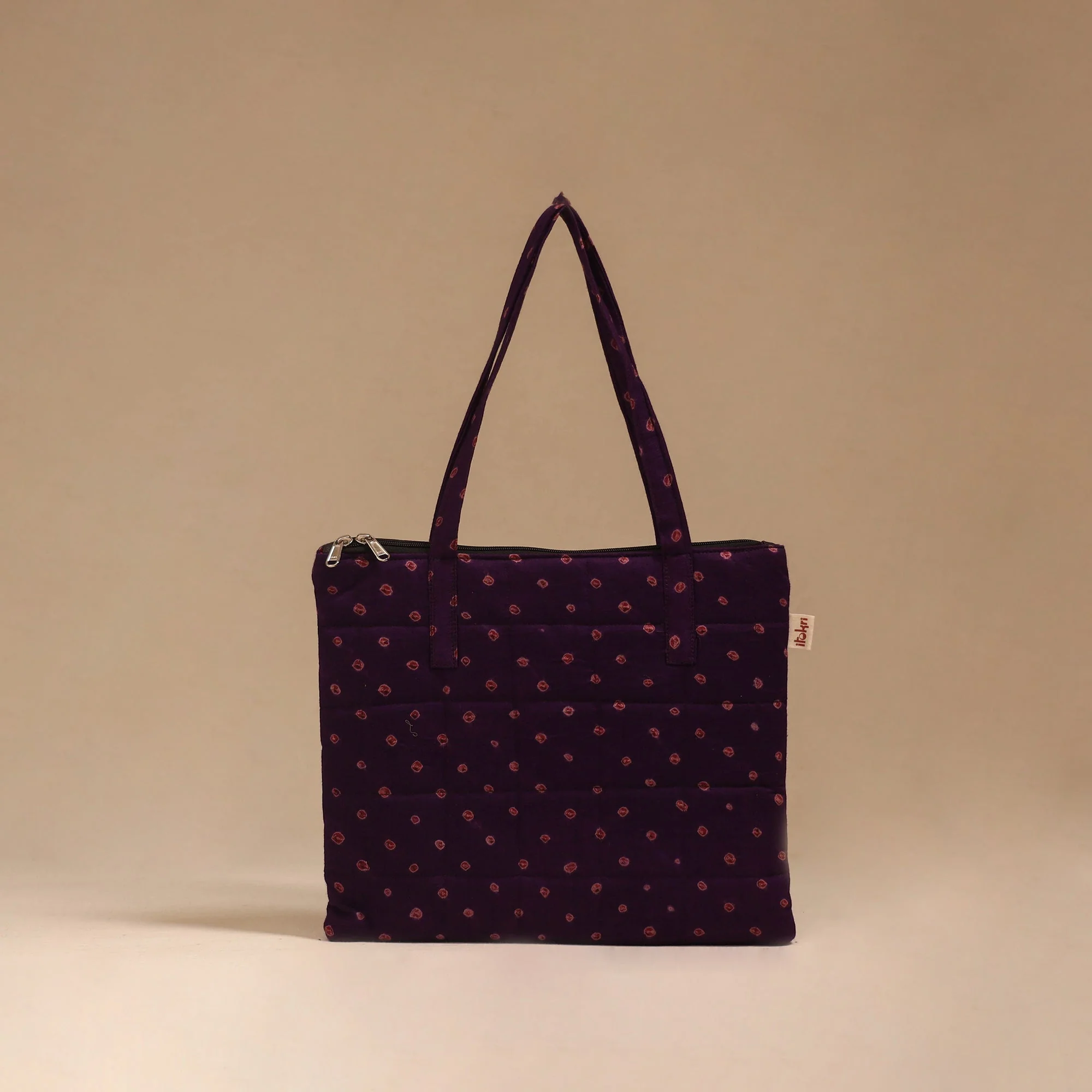 Purple - Handcrafted Quilted Handbag 15