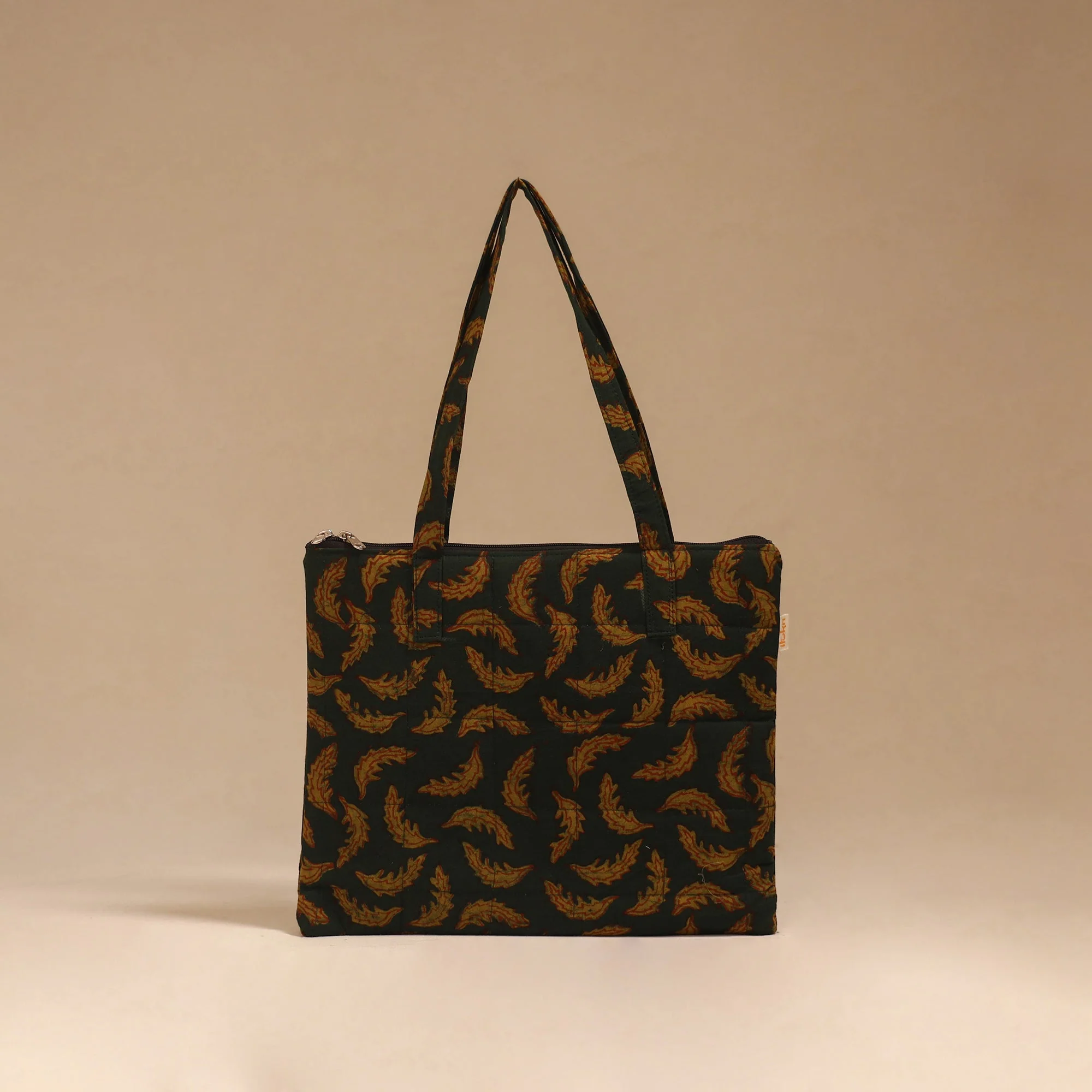 Green - Handcrafted Quilted Handbag 18