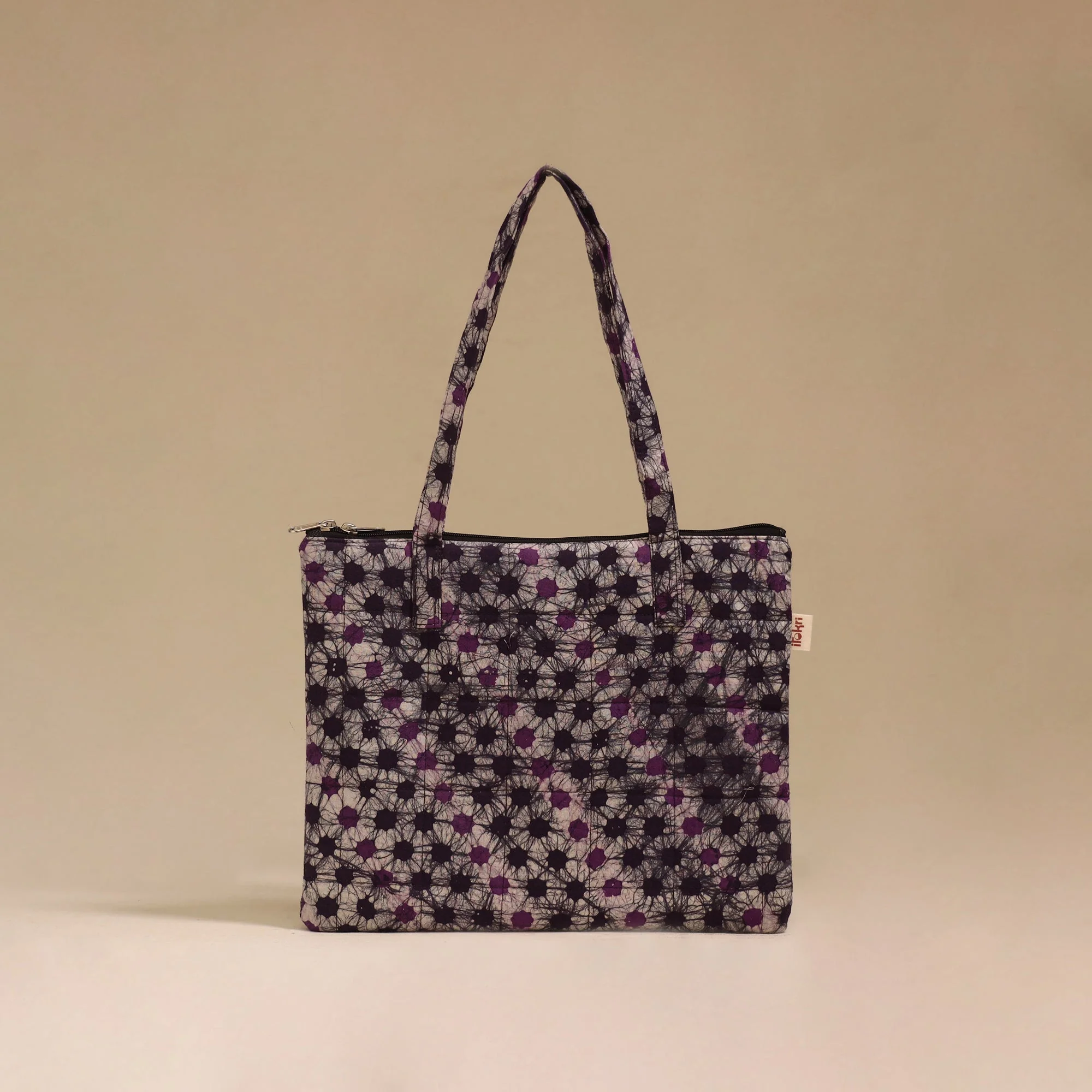 Purple - Handcrafted Quilted Handbag 22