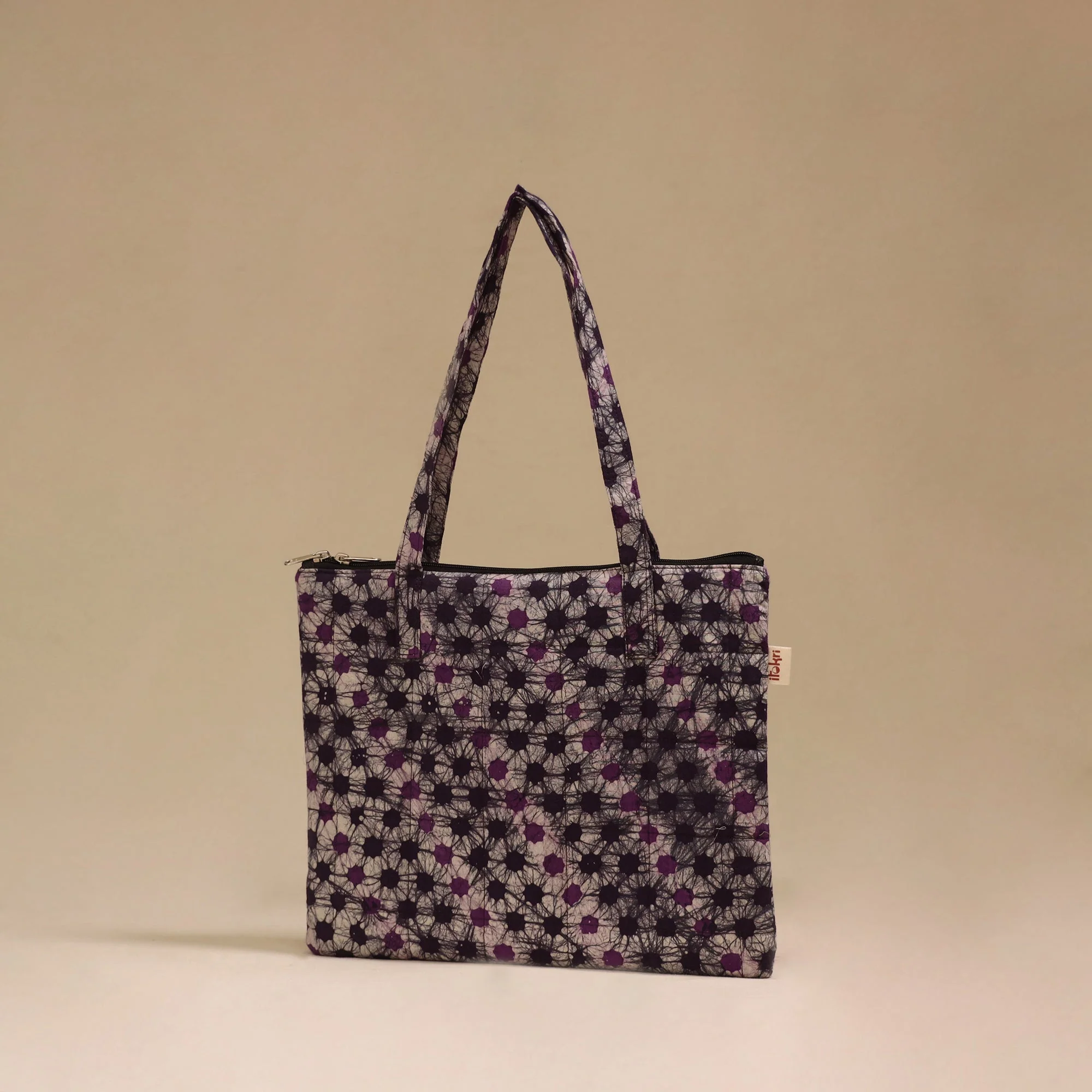 Purple - Handcrafted Quilted Handbag 22 - Image 2